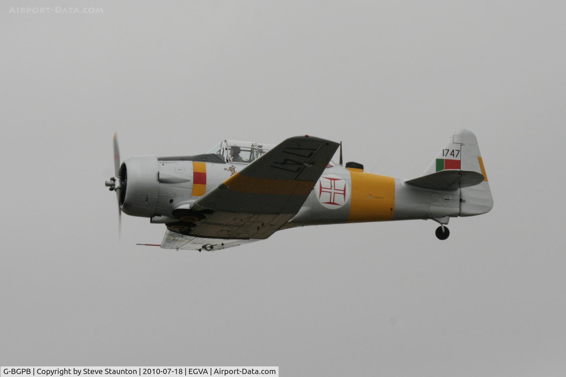 G-BGPB, 1953 Canadian Car & Foundry T-6 Harvard Mk.4 C/N CCF4-538, Taken at the Royal International Air Tattoo 2010