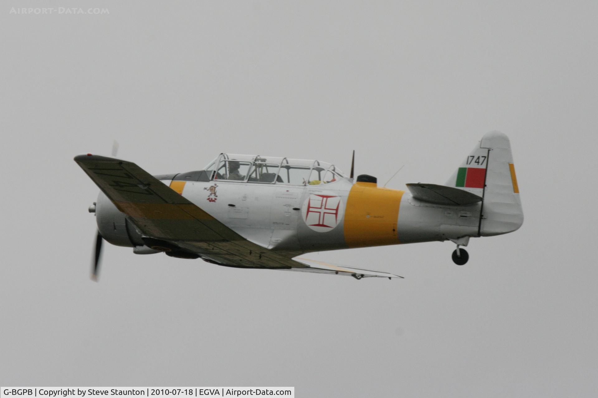G-BGPB, 1953 Canadian Car & Foundry T-6 Harvard Mk.4 C/N CCF4-538, Taken at the Royal International Air Tattoo 2010