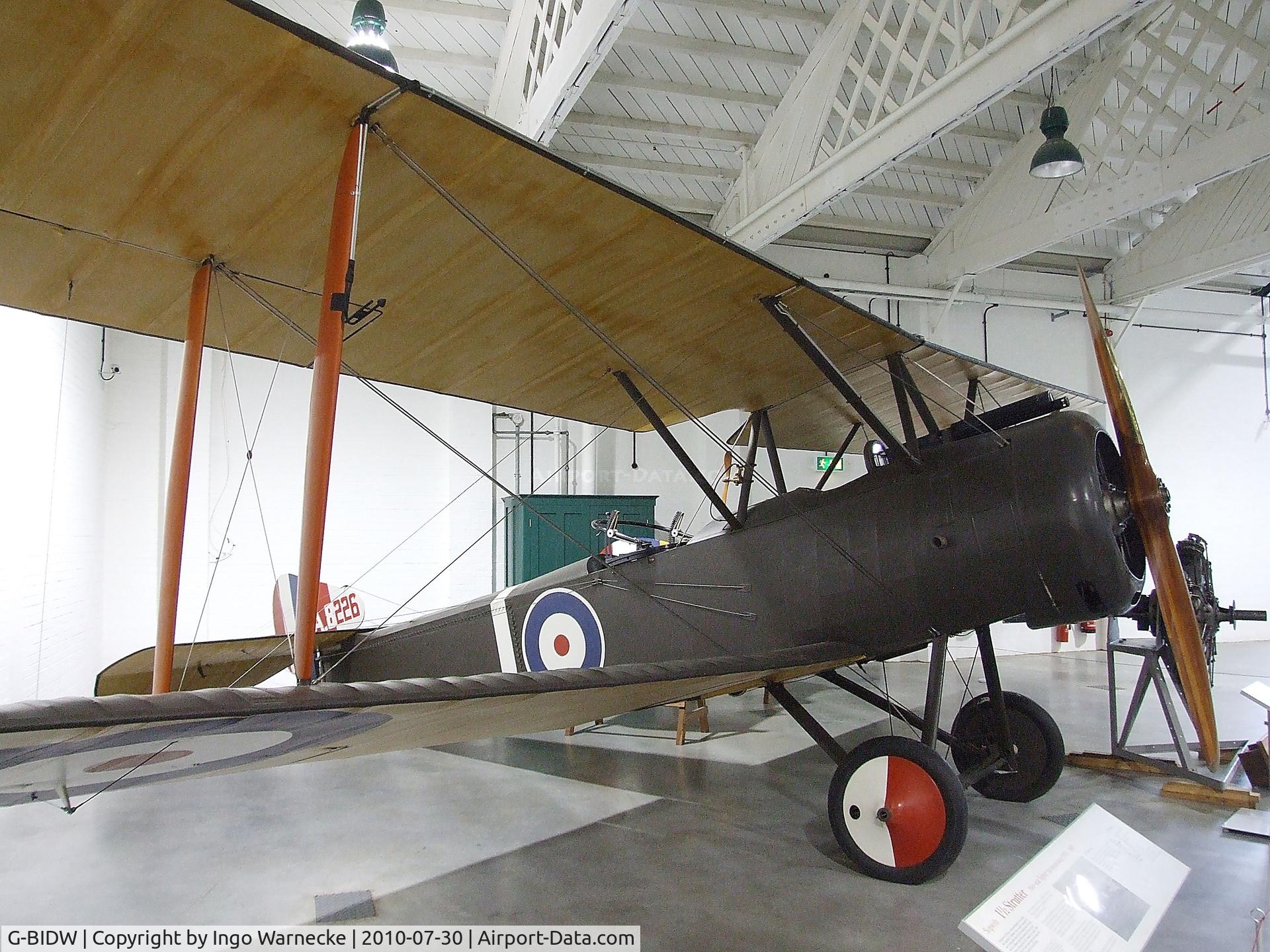 G-BIDW, Sopwith 1½ Strutter Replica C/N WA-5, Sopwith 1-1/2 Strutter Replica at the RAF Museum, Hendon