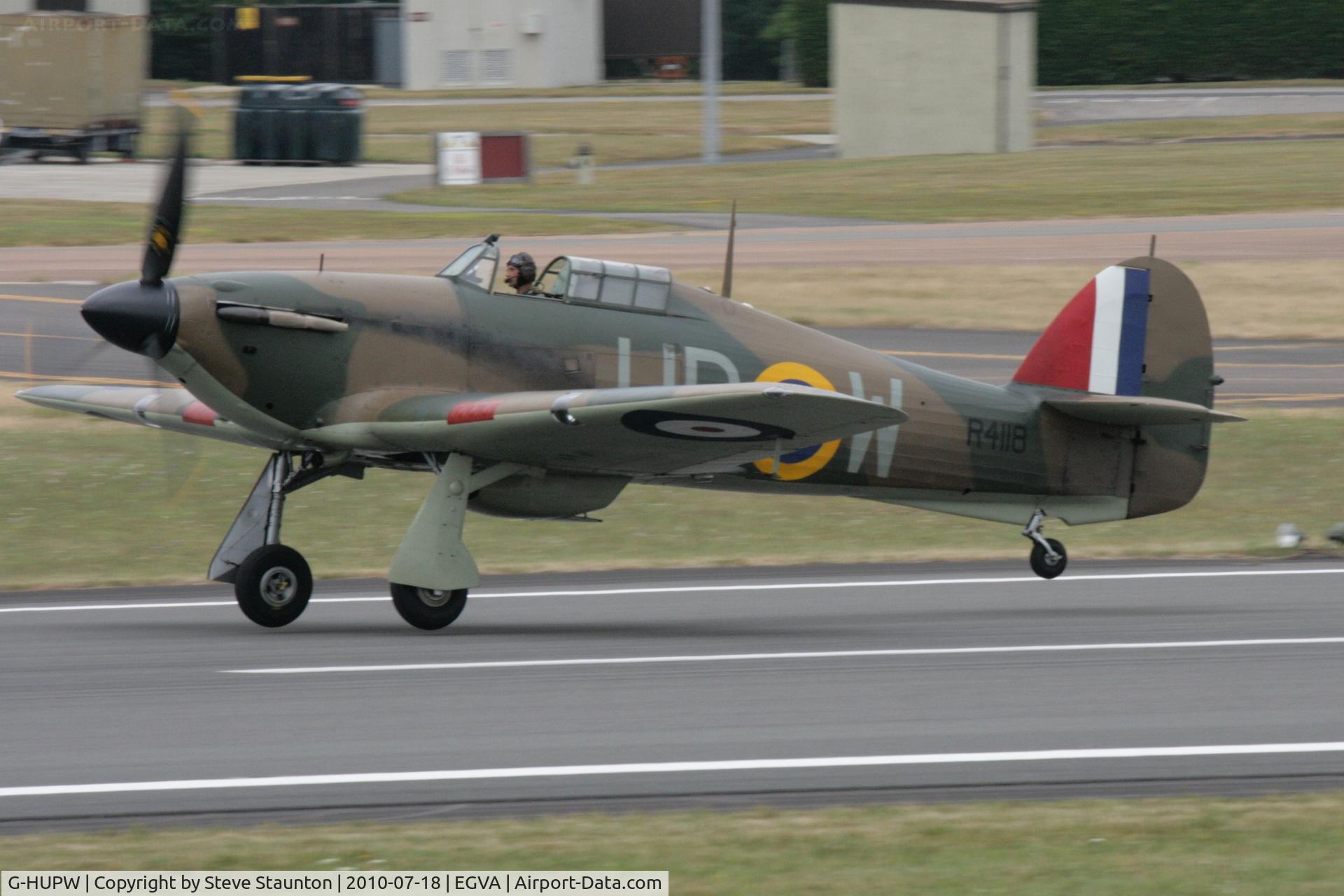 G-HUPW, 1940 Hawker Hurricane I C/N G592301, Taken at the Royal International Air Tattoo 2010