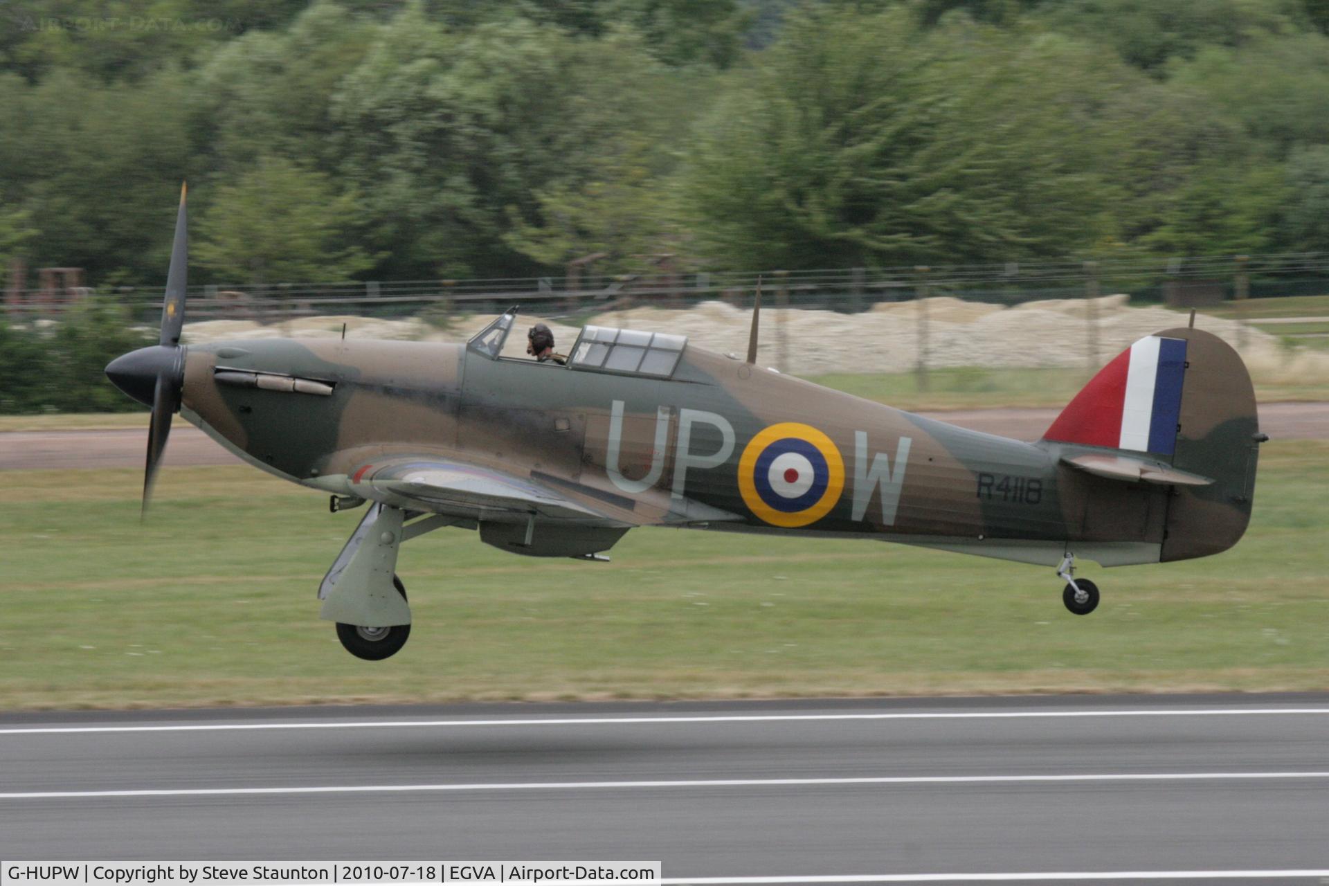 G-HUPW, 1940 Hawker Hurricane I C/N G592301, Taken at the Royal International Air Tattoo 2010