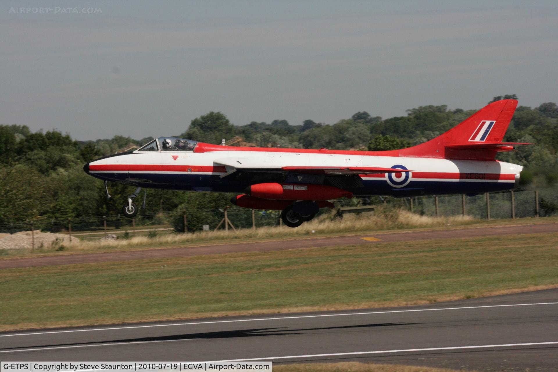 G-ETPS, 1956 Hawker Hunter FGA.9 C/N 41H/679959, Taken at the Royal International Air Tattoo 2010