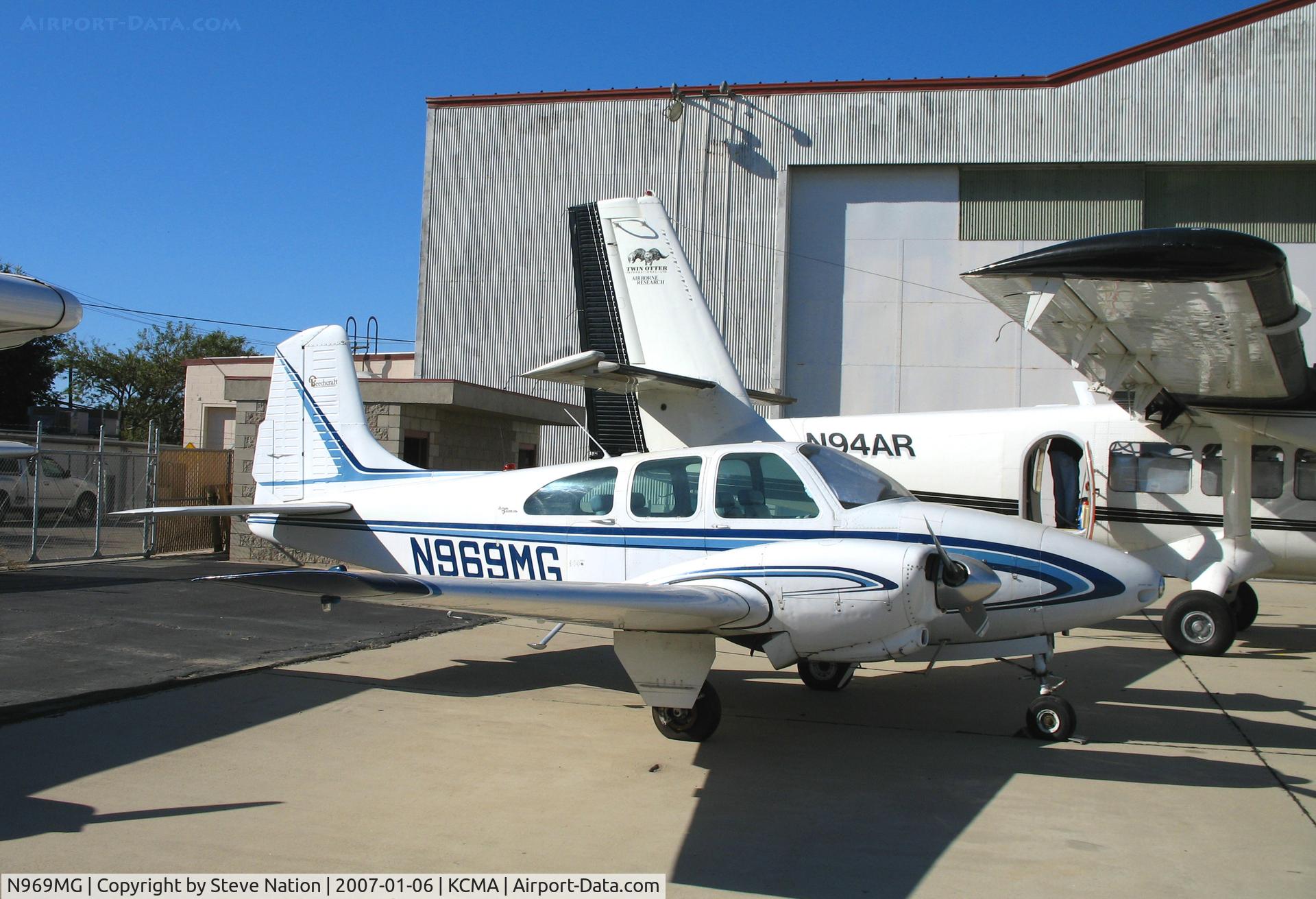 N969MG, 1963 Beech D95A Travel Air C/N TD-553, Southern Cross Aviation 1963 Beech D95A @ Camarillo Airport home base