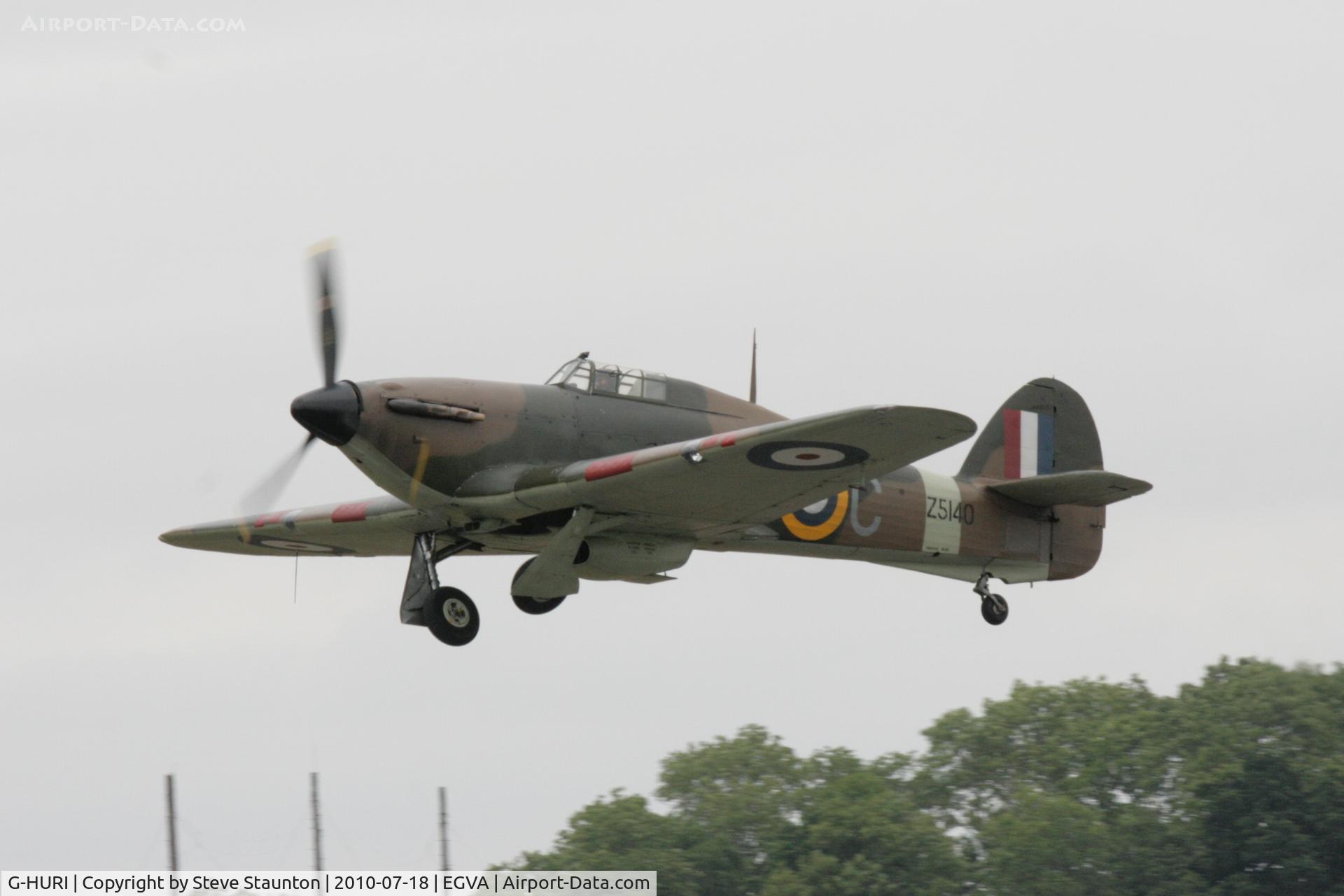 G-HURI, 1942 Hawker (CCF) Hurricane Mk12A C/N 72036, Taken at the Royal International Air Tattoo 2010