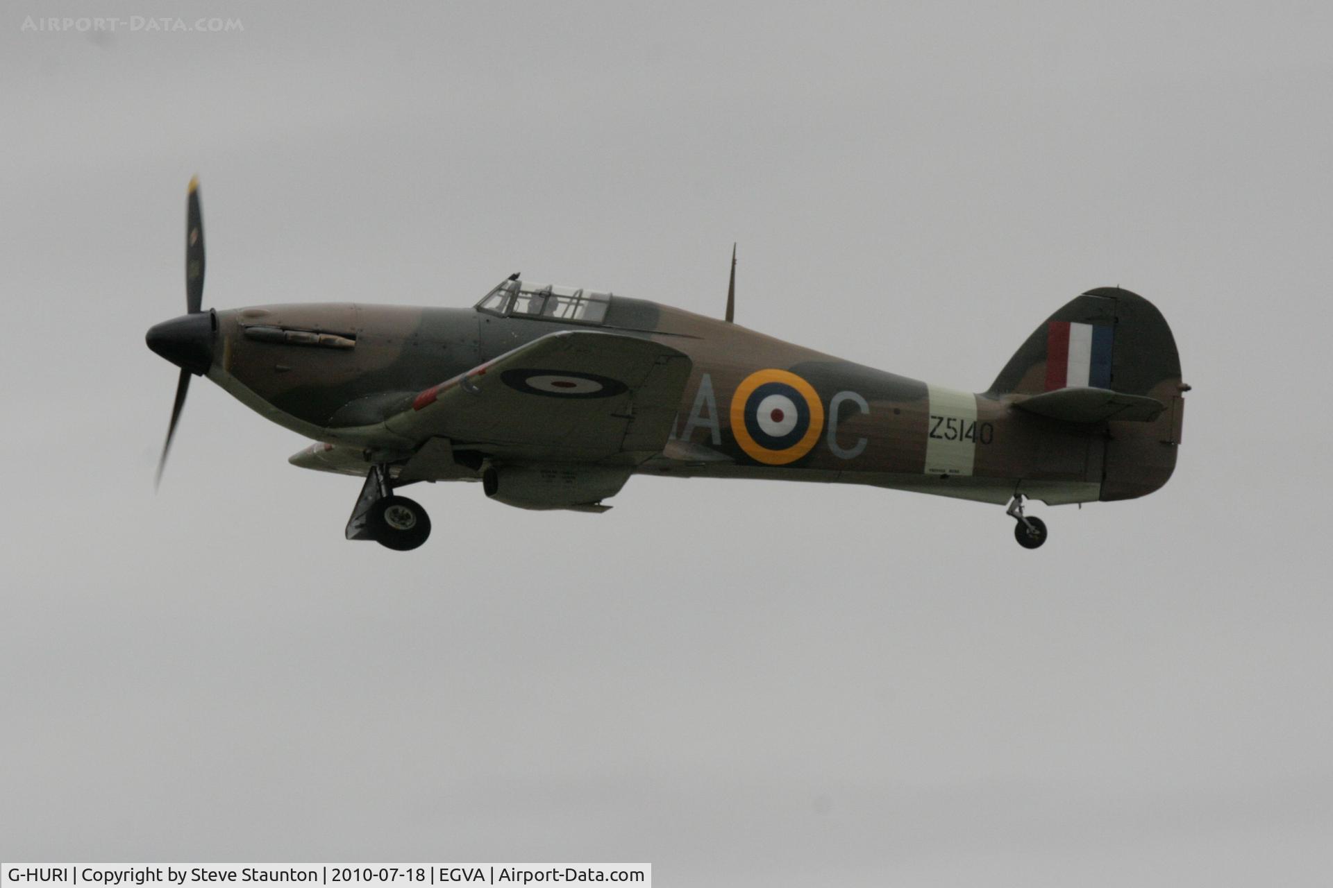 G-HURI, 1942 Hawker (CCF) Hurricane Mk12A C/N 72036, Taken at the Royal International Air Tattoo 2010