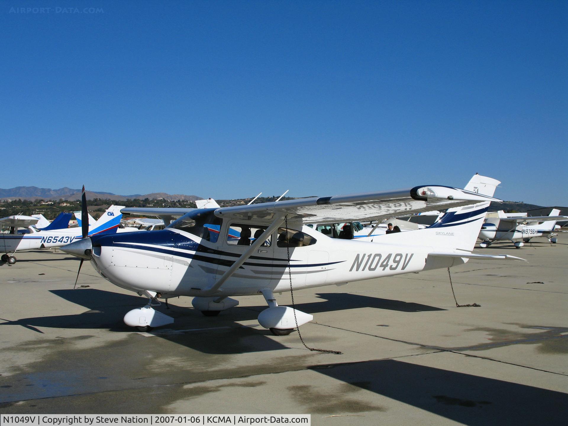 N1049V, 2005 Cessna 182T Skylane C/N 18281568, 2005 Cessna 182T at Camarillo Airport, CA home base on balmy, sunny January 2007 picture postcard day (exported to Mexico in January 2008)