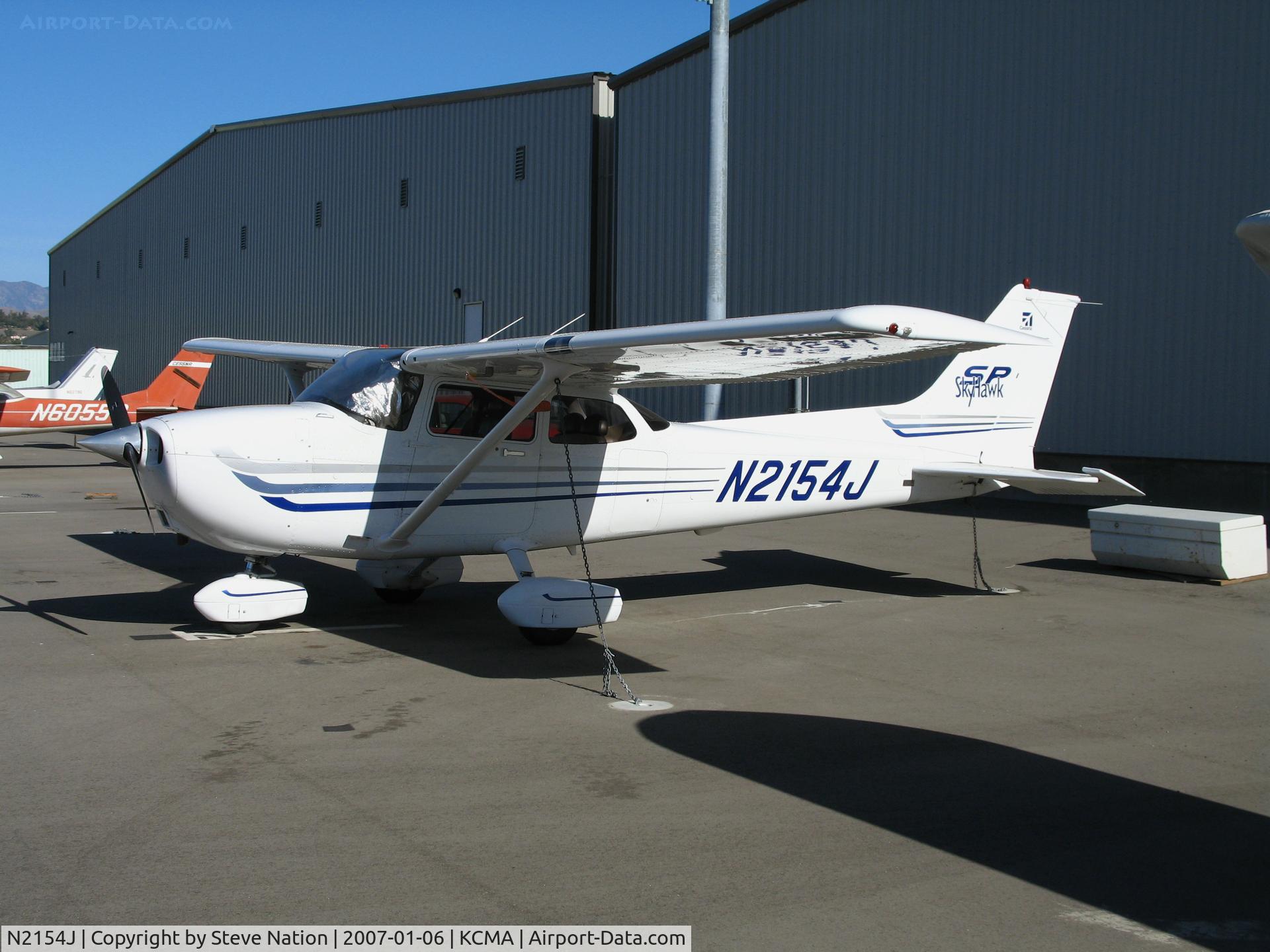 N2154J, 2003 Cessna 172S C/N 172S9451, 2003 Cessna 172S at Camarillo Airport, CA home base on balmy, sunny January 2007 picture postcard day