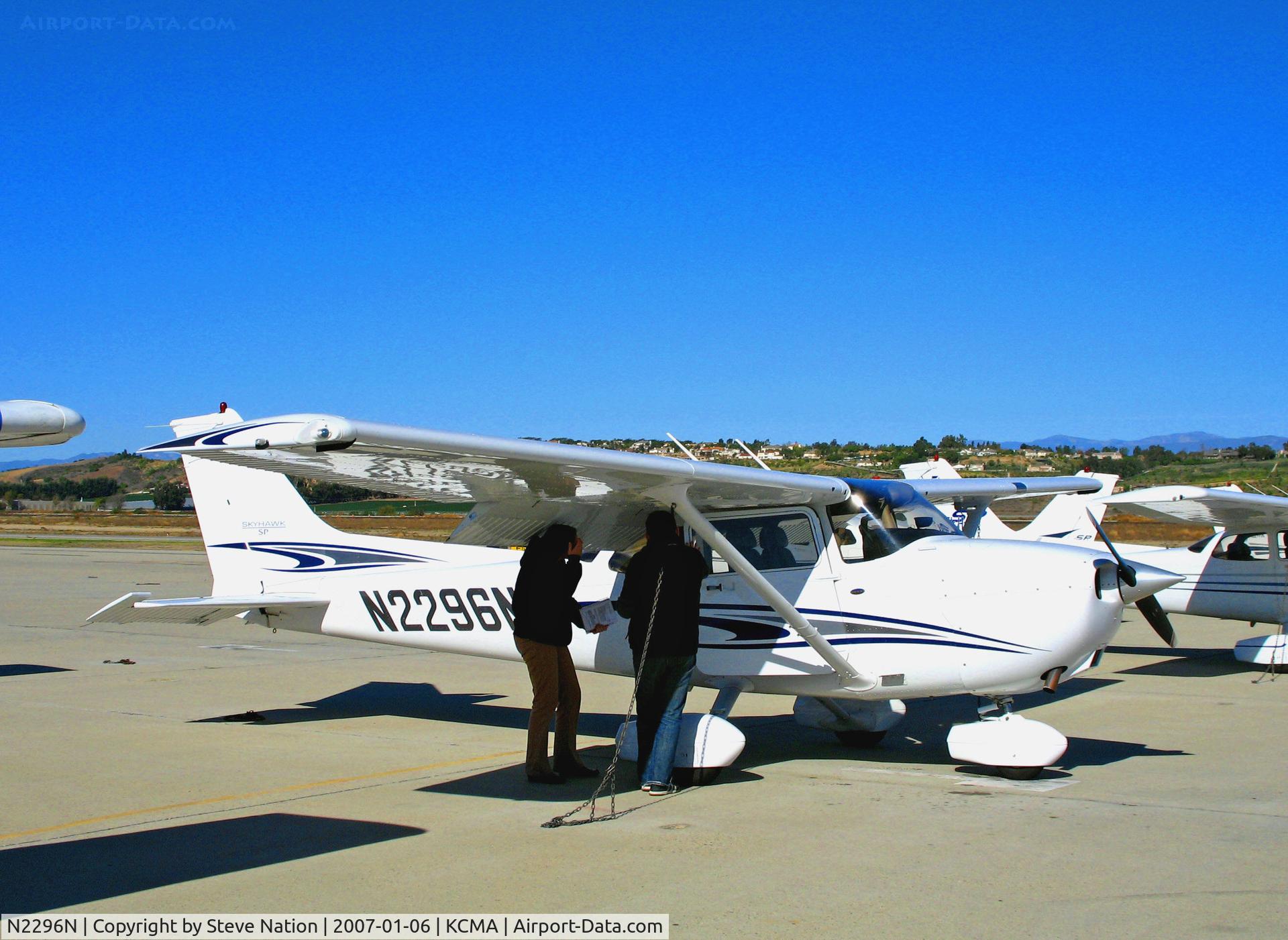 N2296N, 2005 Cessna 172S C/N 172S9967, 2005 Cessna 172S at Camarillo Airport, CA home base on balmy, sunny January 2007 picture postcard day
