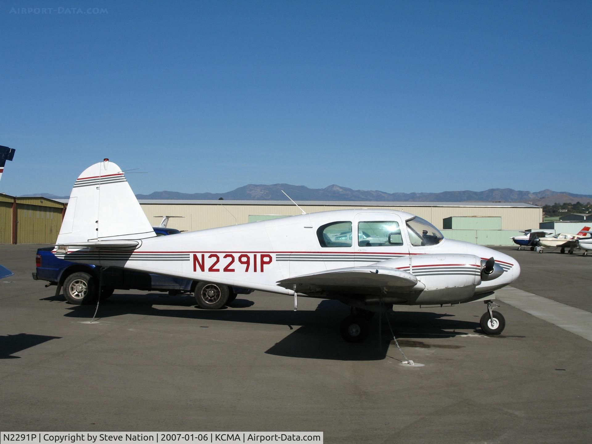 N2291P, 1957 Piper PA-23 Apache C/N 23-902, Looking darn good at 50, this 1957 Piper PA-23 was photographed at Camarillo Airport, CA home base on balmy, sunny January 2007 picture postcard day