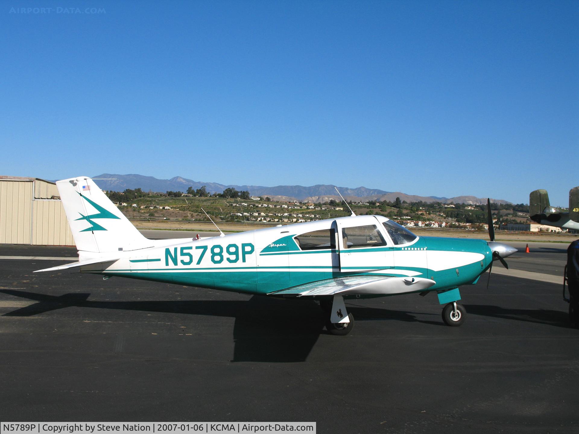 N5789P, 1959 Piper PA-24 C/N 24-868, Locally-based 1959 Piper PA-24 Comanche on sunny, balmy home ramp at Camarillo Airport in early Jan 2007 (moved to colder country - New York - in Jan 2010)