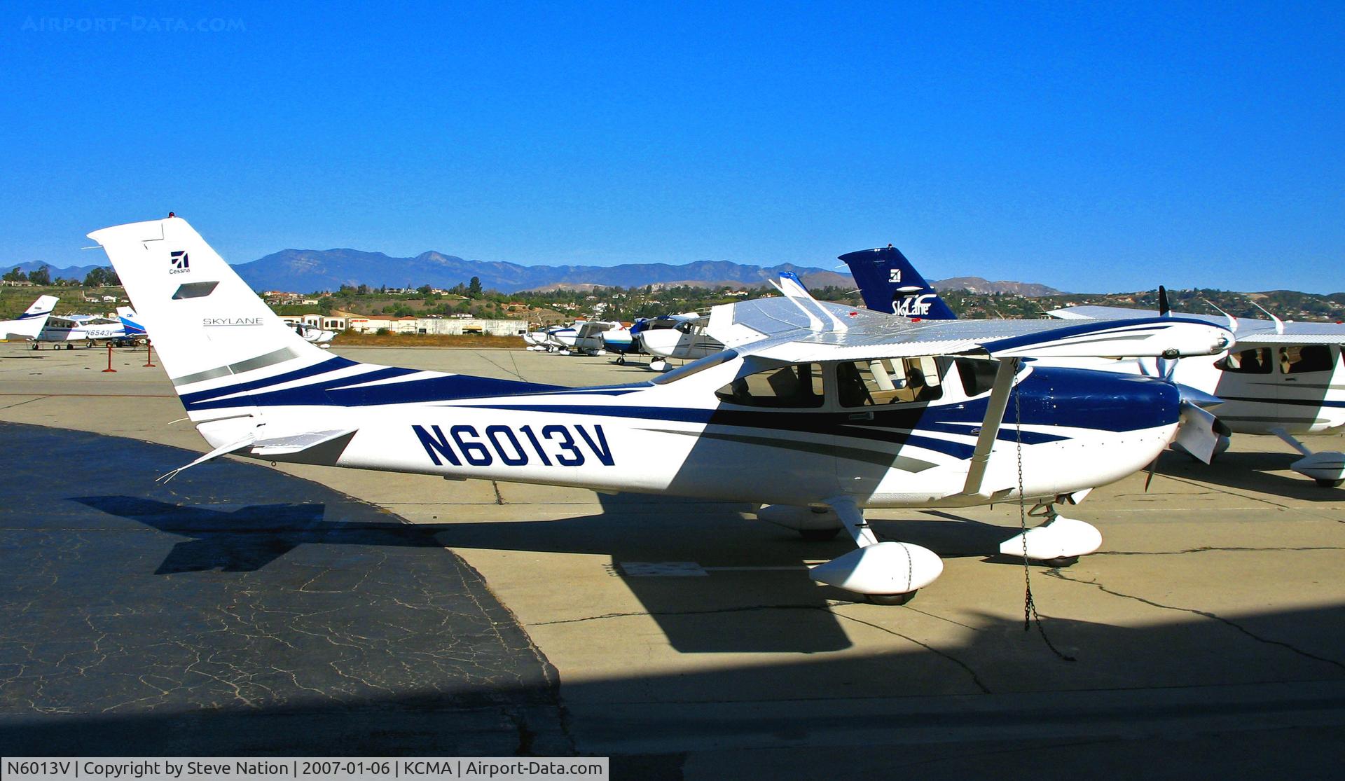 N6013V, 2006 Cessna 182T Skylane C/N 18281798, 2006 Cessna 182T on sunny, balmy home ramp at Camarillo Airport in early Jan 2007
