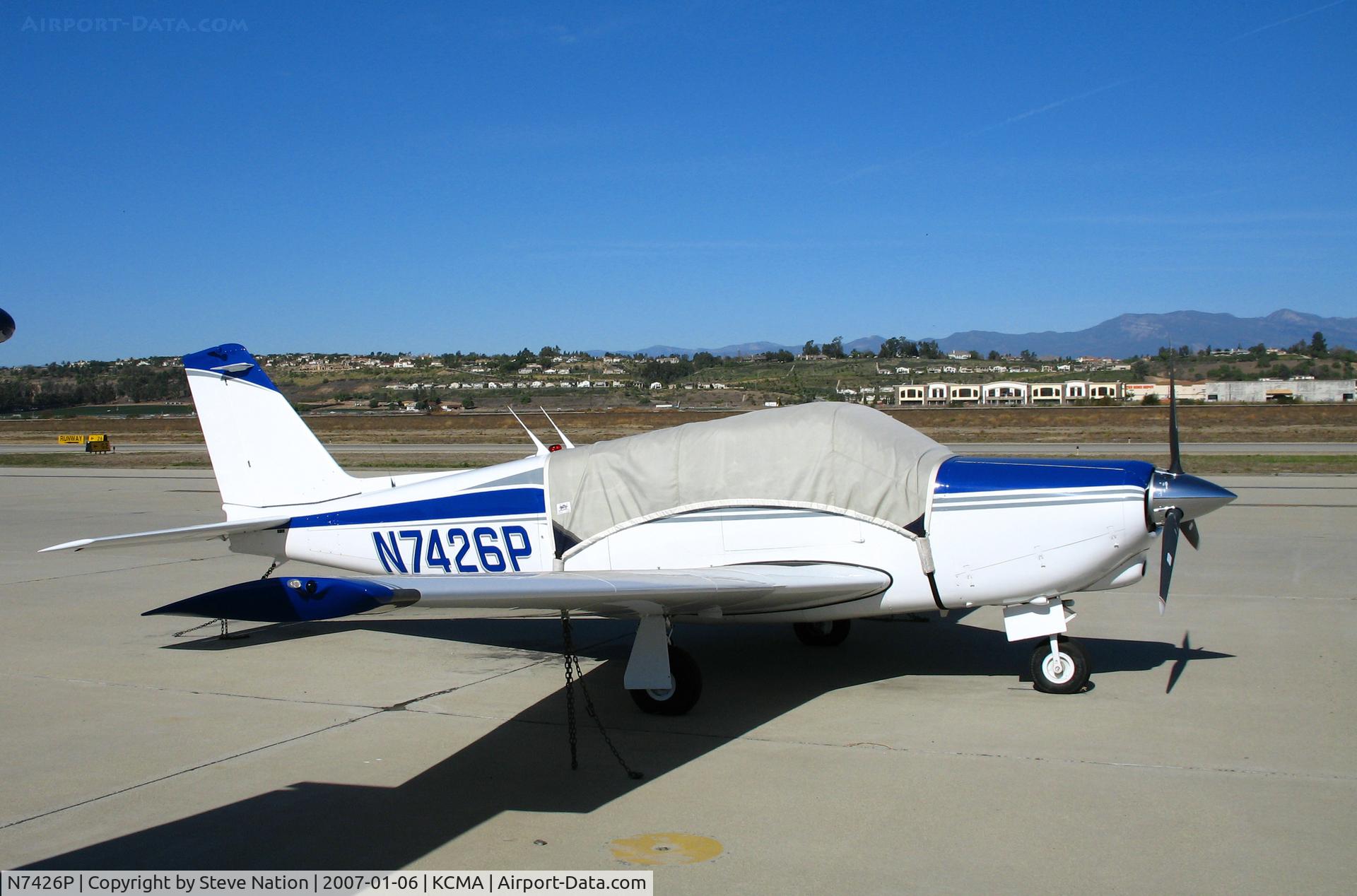 N7426P, 1961 Piper PA-24-250 Comanche C/N 24-2614, 1961 Piper PA-24-250 Comanche at Camarillo Airport, CA home base on sunny, warm Jan day