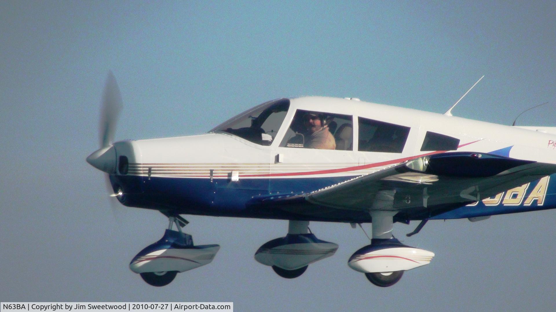 N63BA, 1963 Piper PA-28-180 Cherokee C/N 28-1494, N63BA in flight over Wisconsin