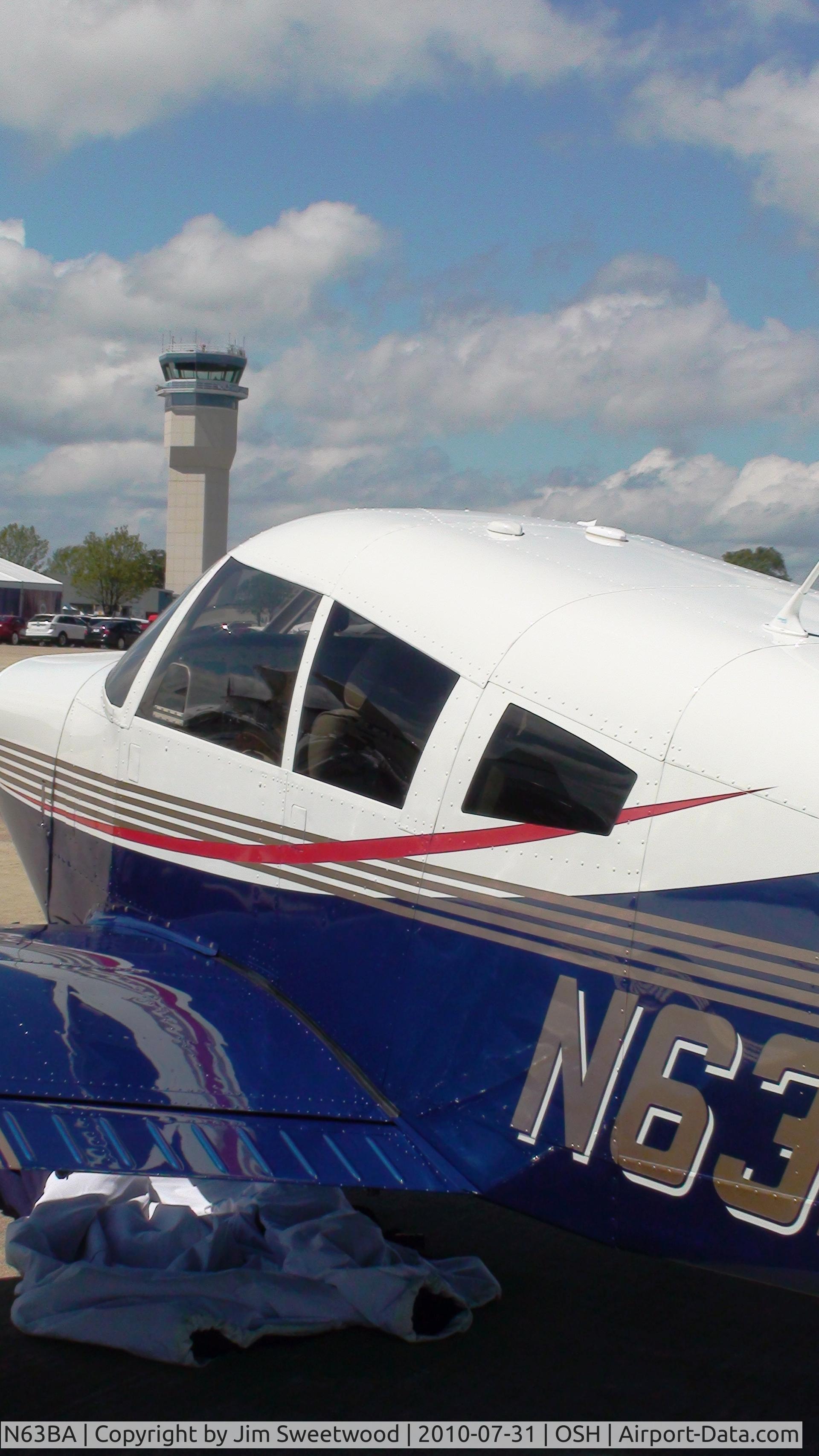 N63BA, 1963 Piper PA-28-180 Cherokee C/N 28-1494, Osh 2010 AeroShell Plaza