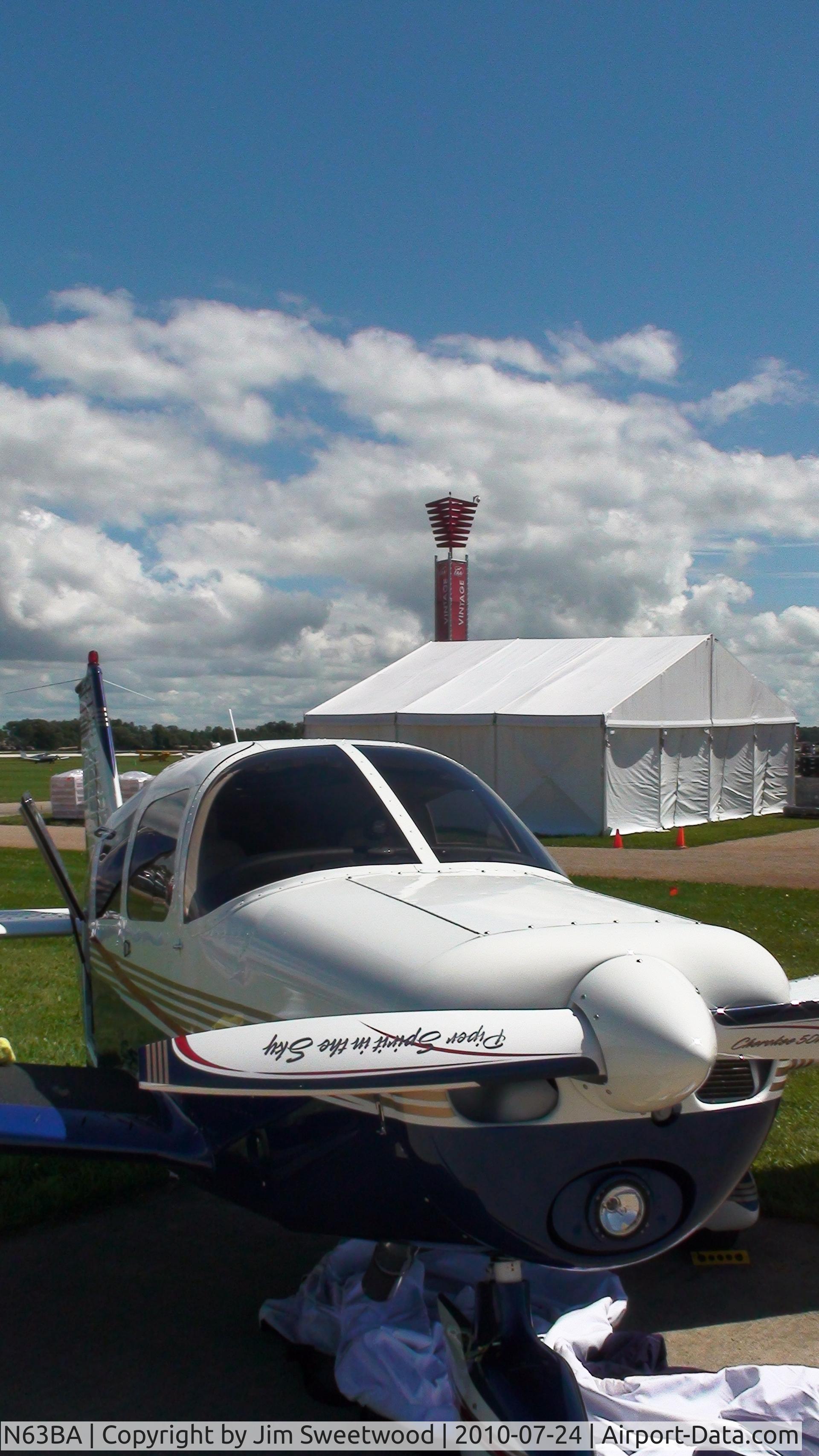 N63BA, 1963 Piper PA-28-180 Cherokee C/N 28-1494, AeroShell Plaza