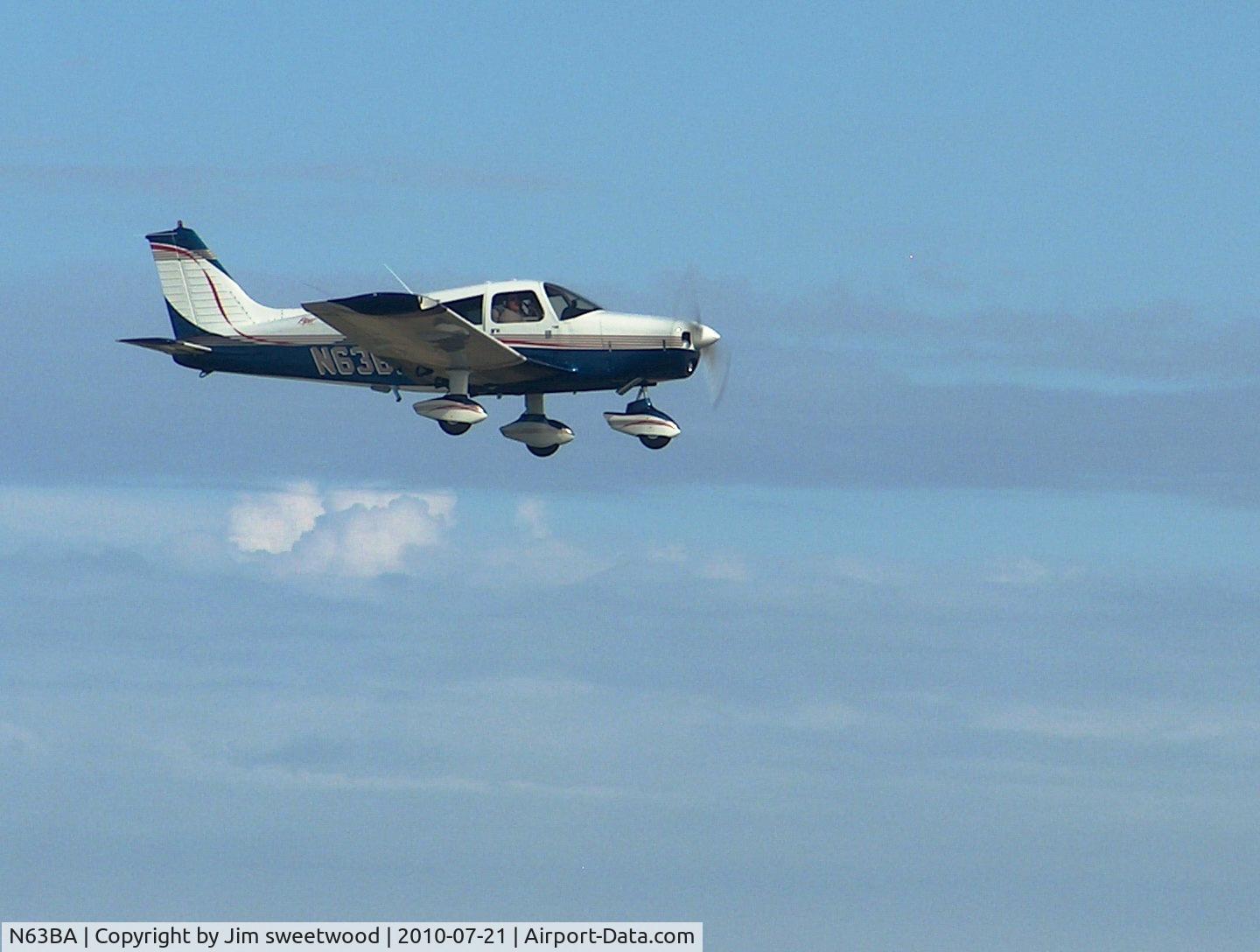 N63BA, 1963 Piper PA-28-180 Cherokee C/N 28-1494, Over Texas Dalhart to Hill City Kansas
