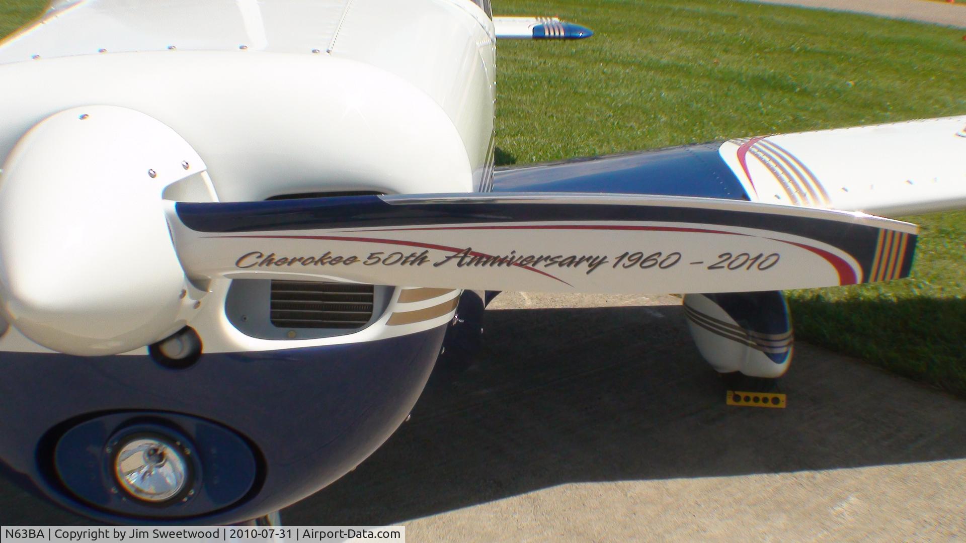 N63BA, 1963 Piper PA-28-180 Cherokee C/N 28-1494, 50th anniversary of teh Cherokee 1960-2010