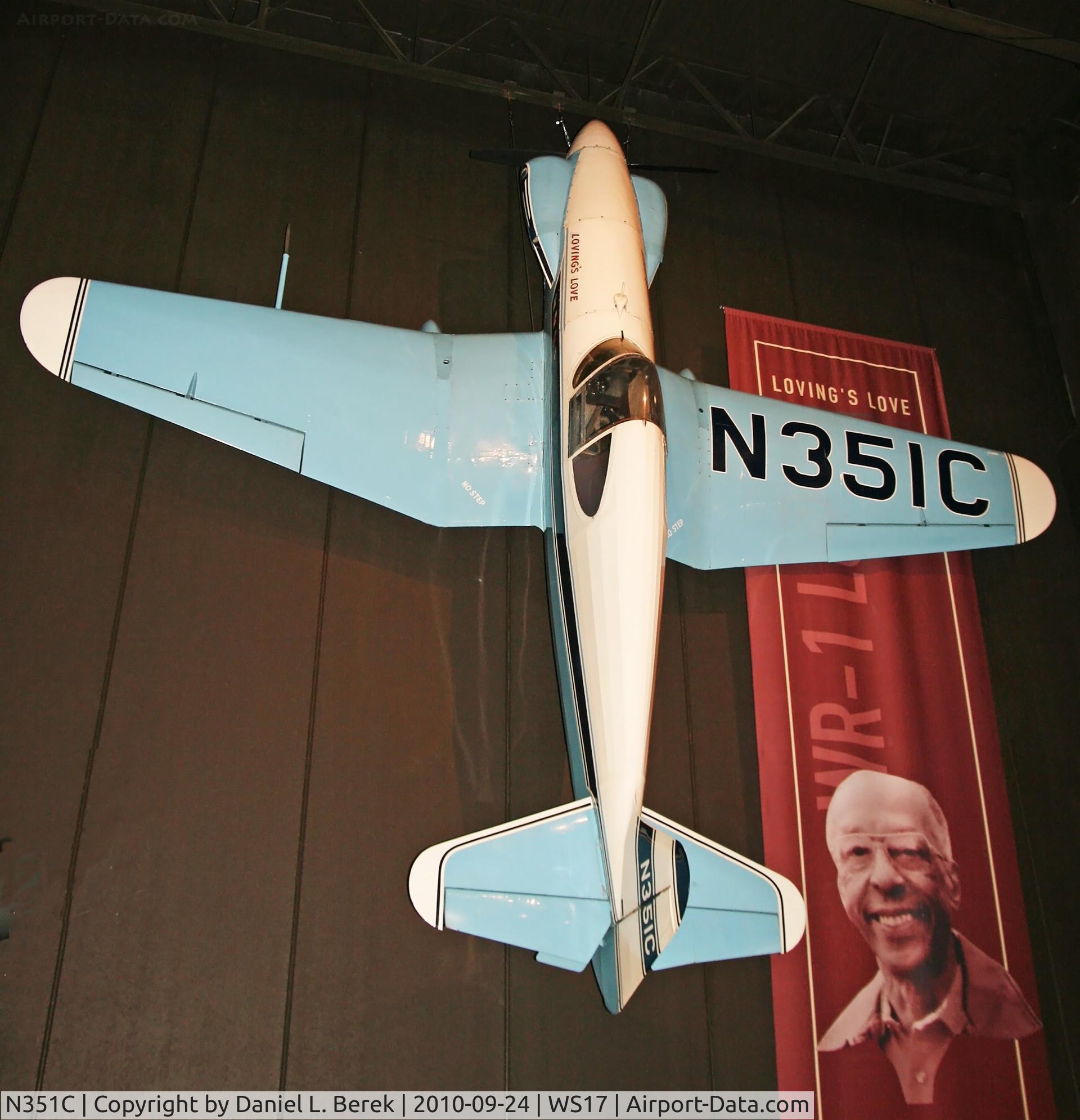 N351C, 1950 Loving Neal V WR-1 Love C/N 1, Special racer at EAA AirVenture Museum, Oshkosh, WI.