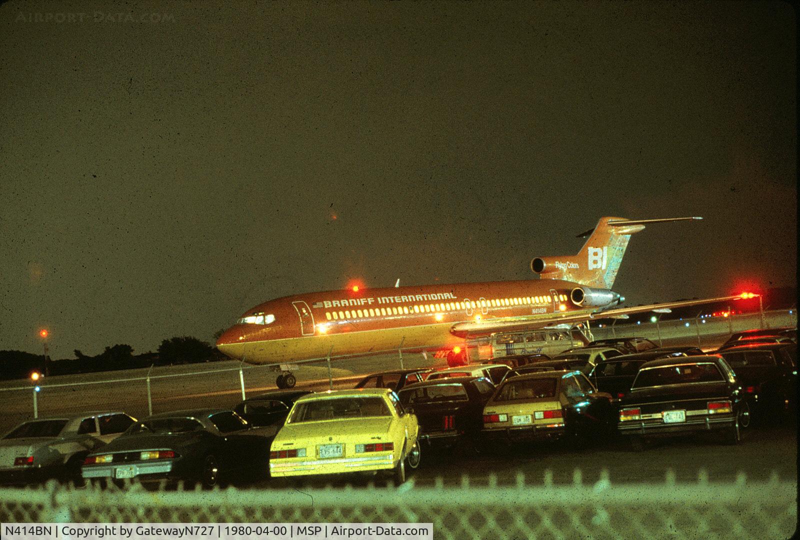 N414BN, 1973 Boeing 727-227 C/N 20612, Remote parking across from rwy 11L/29R.