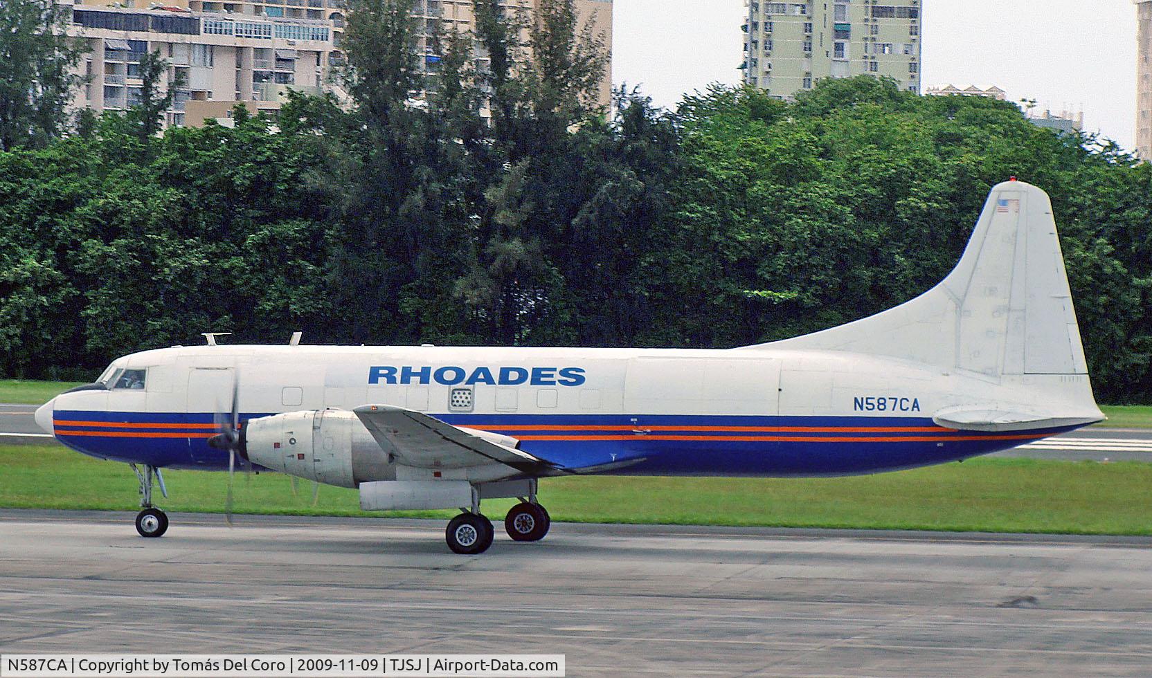 N587CA, 1957 Convair 640-440D C/N 463, Rhoades Aviation Convair 640 N587CA (cn 463)

San Juan - Luis Munoz Marin International (SJU / TJSJ)
Puerto Rico, 2009

Photo: Tomás Del Coro