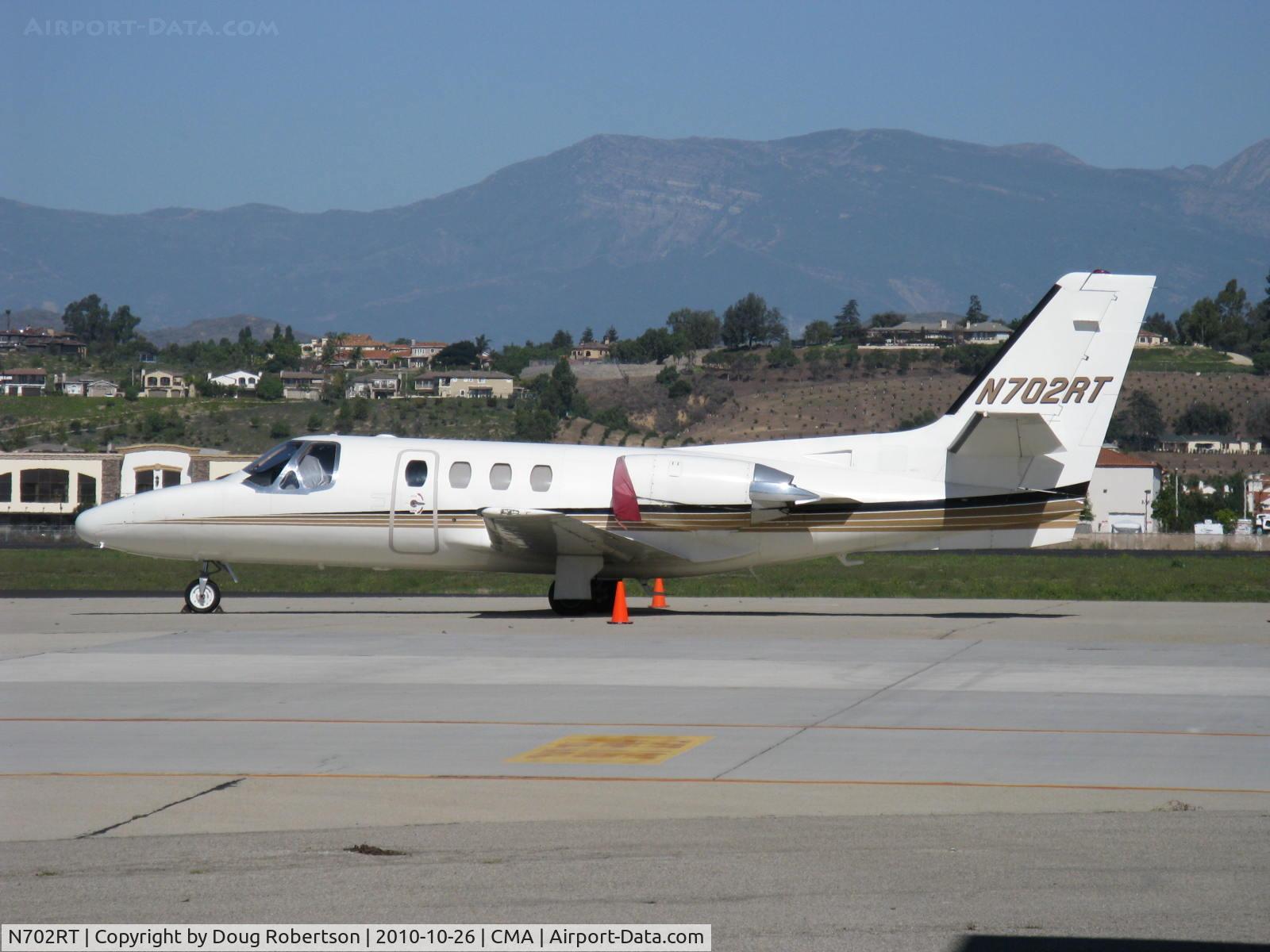 N702RT, 1984 Cessna 501 C/N 501-0683, 1984 Cessna 501 CITATION I/SP, two P&W JT15D-1A Turbofans 2,200 lb thrust each, certificated for single pilot