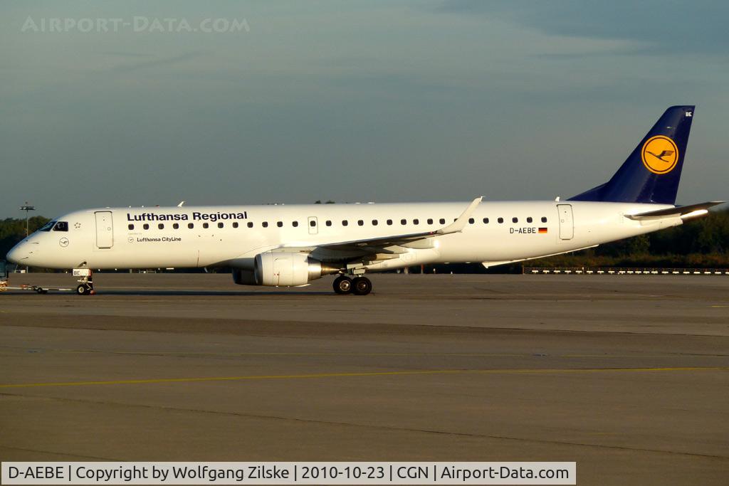 D-AEBE, 2010 Embraer 195LR (ERJ-190-200LR) C/N 19000350, visitor