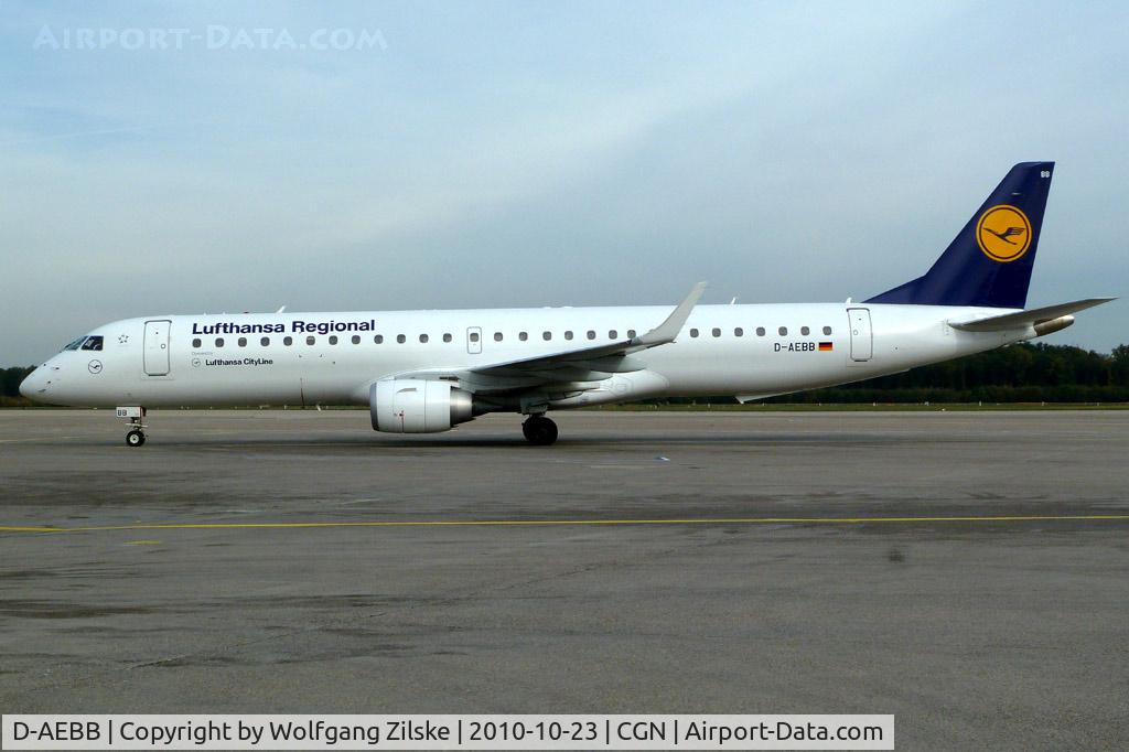 D-AEBB, 2009 Embraer 195LR (ERJ-190-200LR) C/N 19000316, visitor