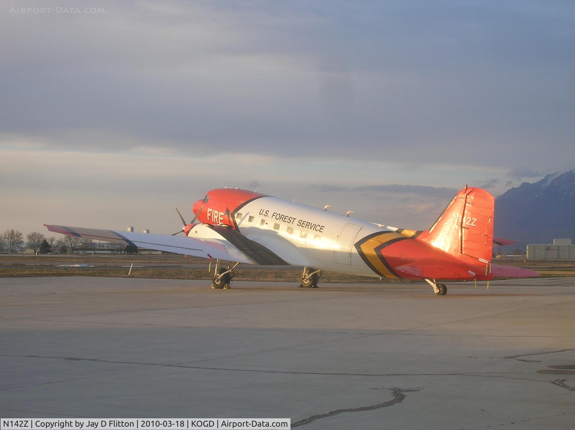 N142Z, 1943 Basler BT-67 (DC-3TP) C/N 20494, U S Forest Service DC-3 fitted with turbo-prop engines.