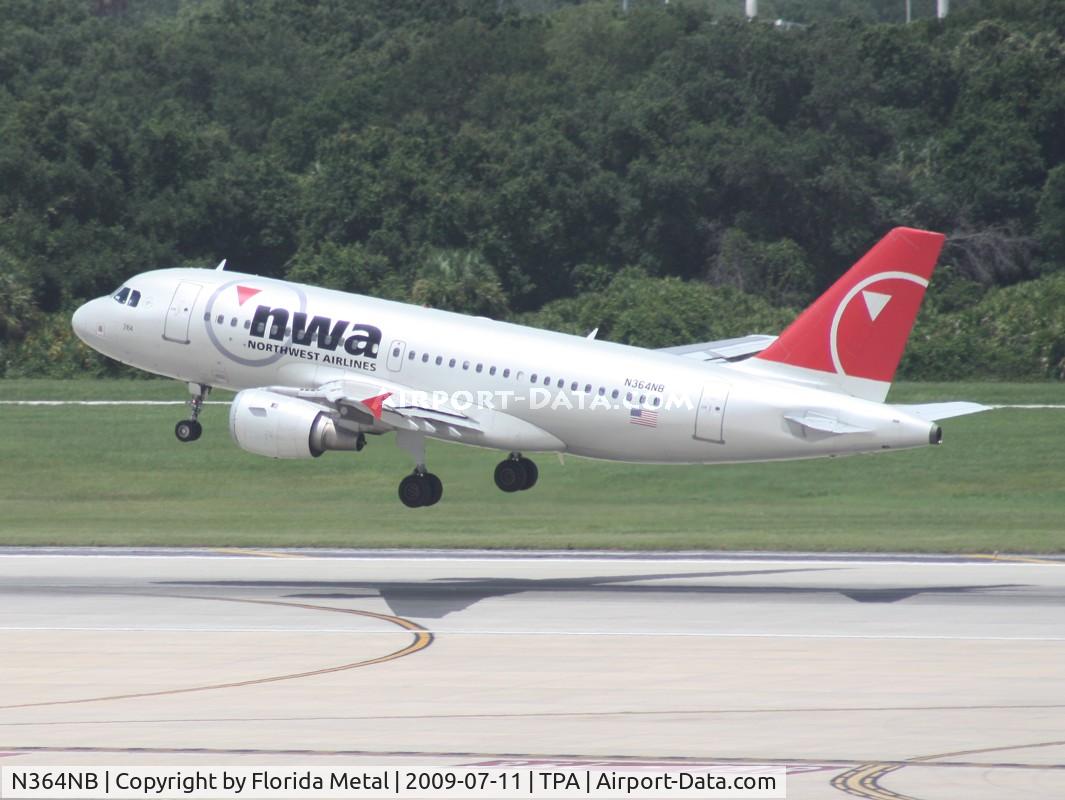 N364NB, 2003 Airbus A319-114 C/N 2002, Northwest A319