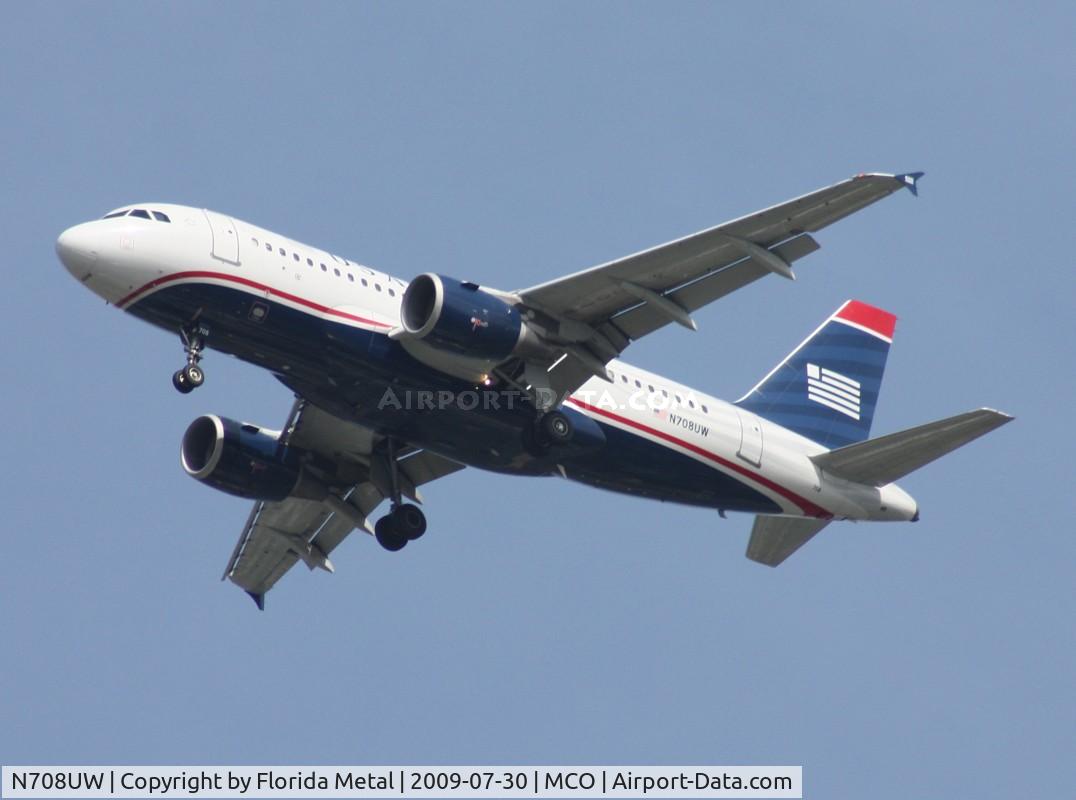 N708UW, 1999 Airbus A319-112 C/N 0972, US Airways A319