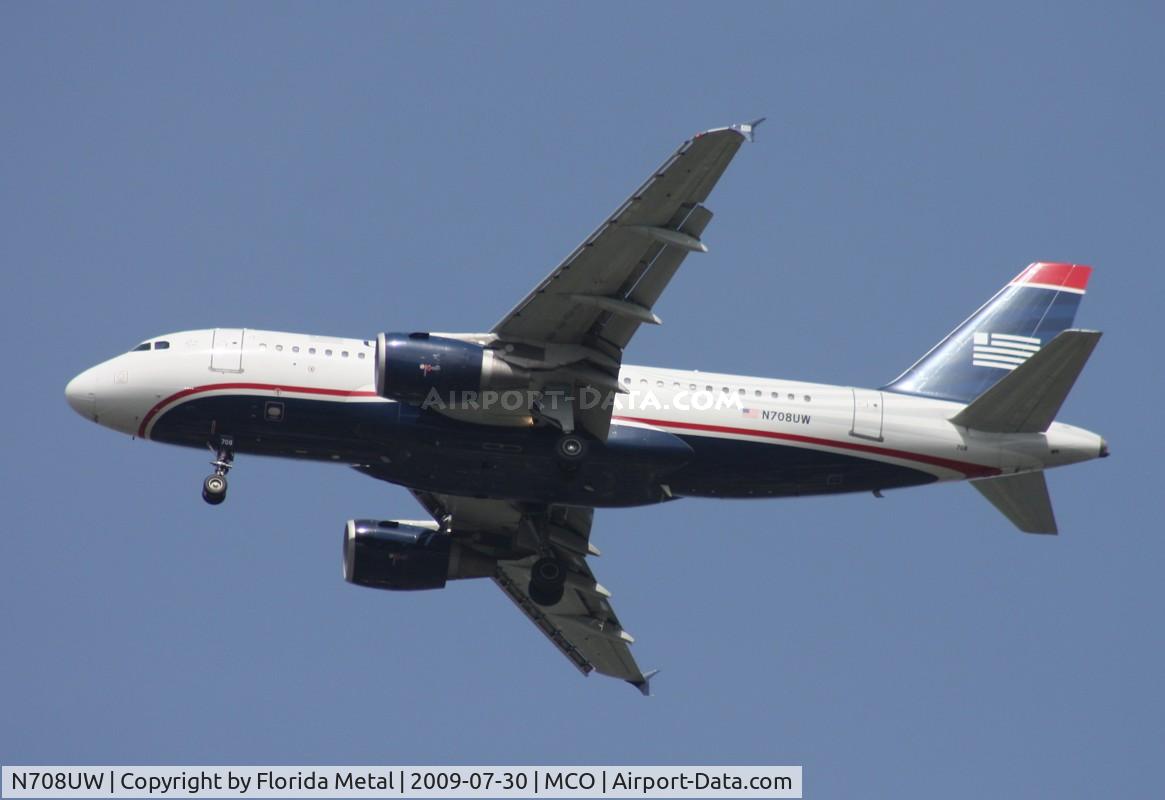 N708UW, 1999 Airbus A319-112 C/N 0972, US Airways A319