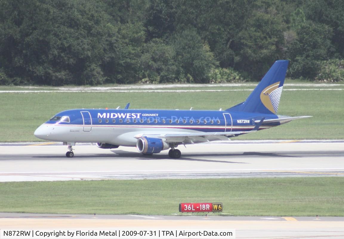 N872RW, 2006 Embraer ERJ 170-100 SE C/N 17000143, Midwest Connect E170