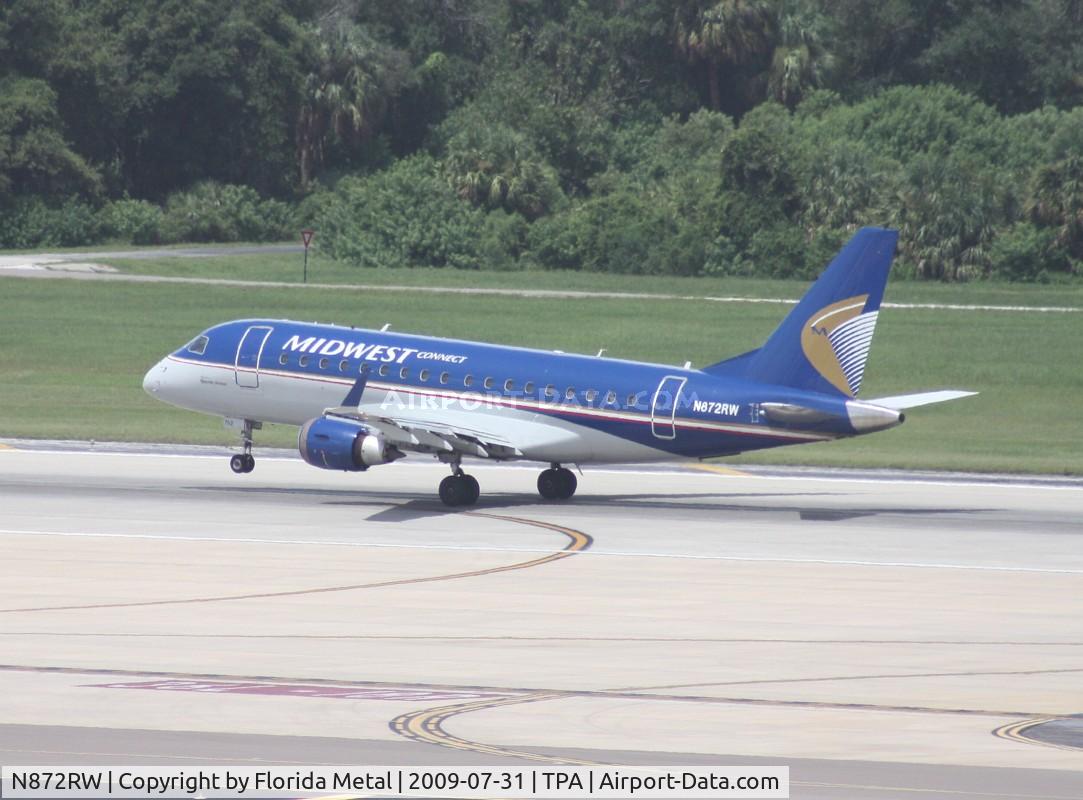 N872RW, 2006 Embraer ERJ 170-100 SE C/N 17000143, Midwest E170