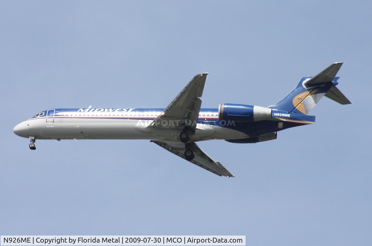 N926ME, 2005 Boeing 717-200 C/N 55192, Midwest 717