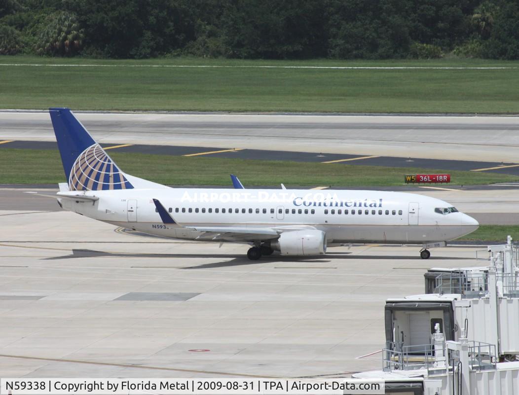 N59338, 1987 Boeing 737-3TO C/N 23576, Continental 737-300