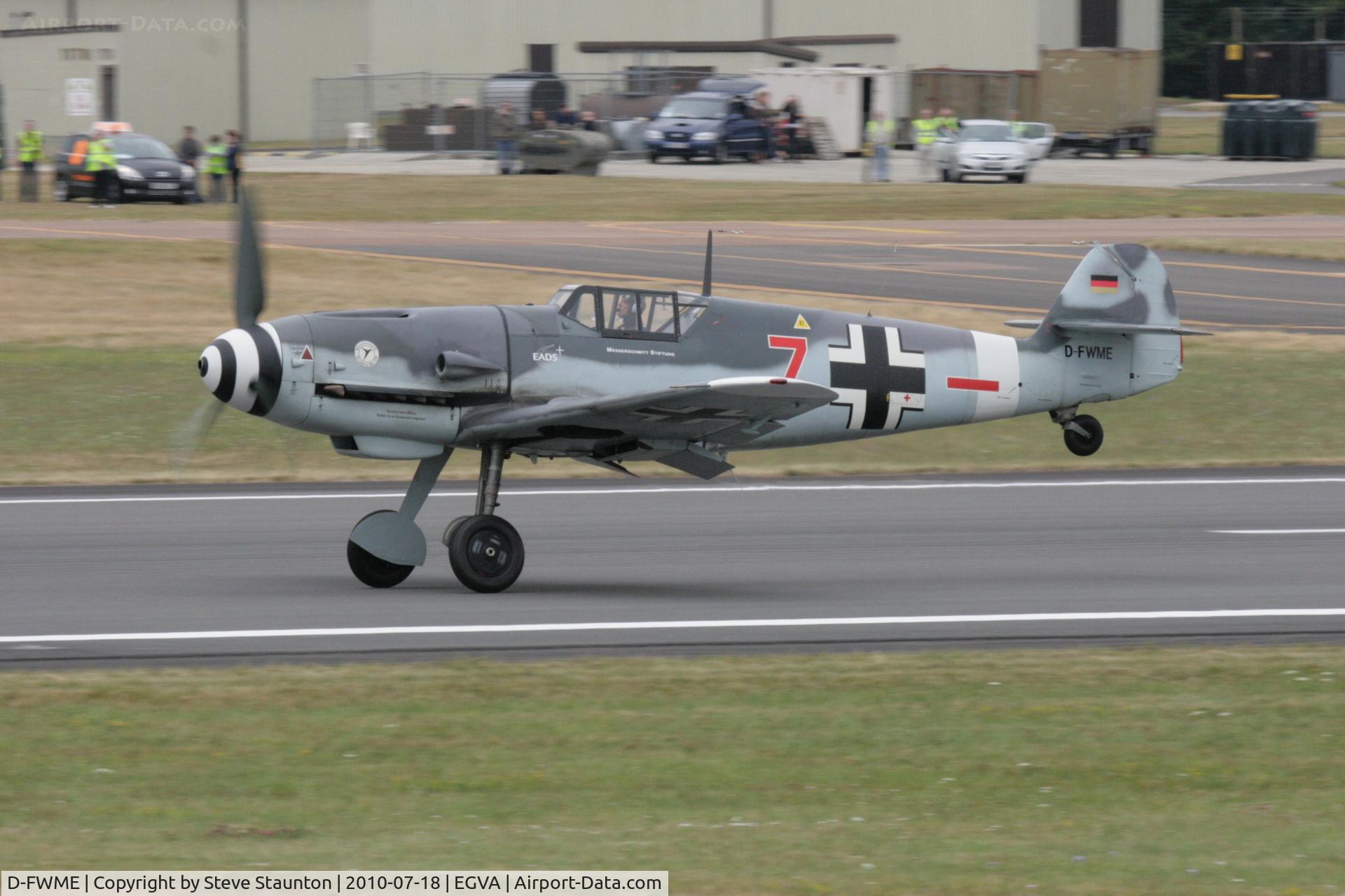 D-FWME, Messerschmitt Bf-109G-4 C/N 0139, Taken at the Royal International Air Tattoo 2010