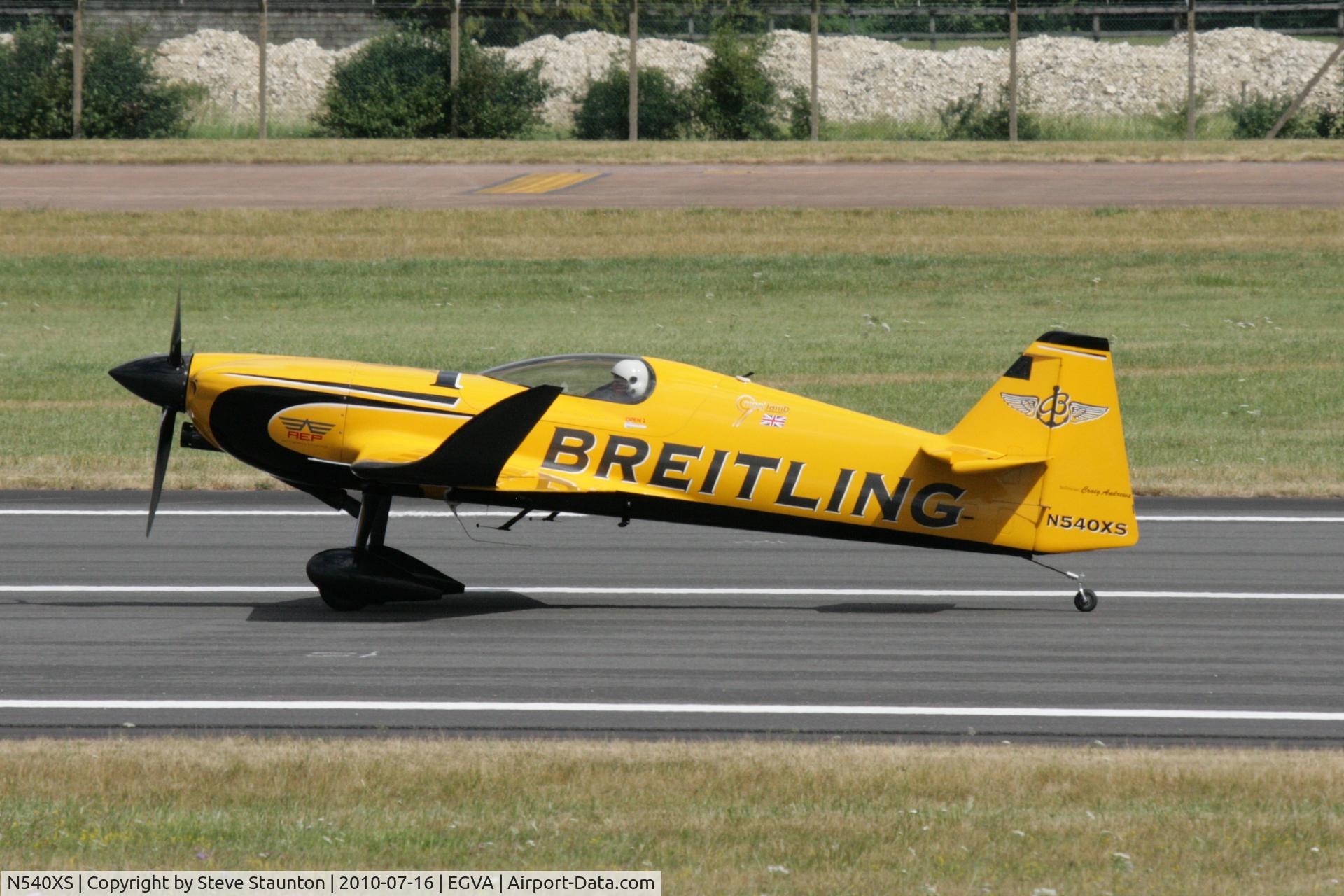 N540XS, 2008 MX Aircraft MXS C/N 2, Taken at the Royal International Air Tattoo 2010