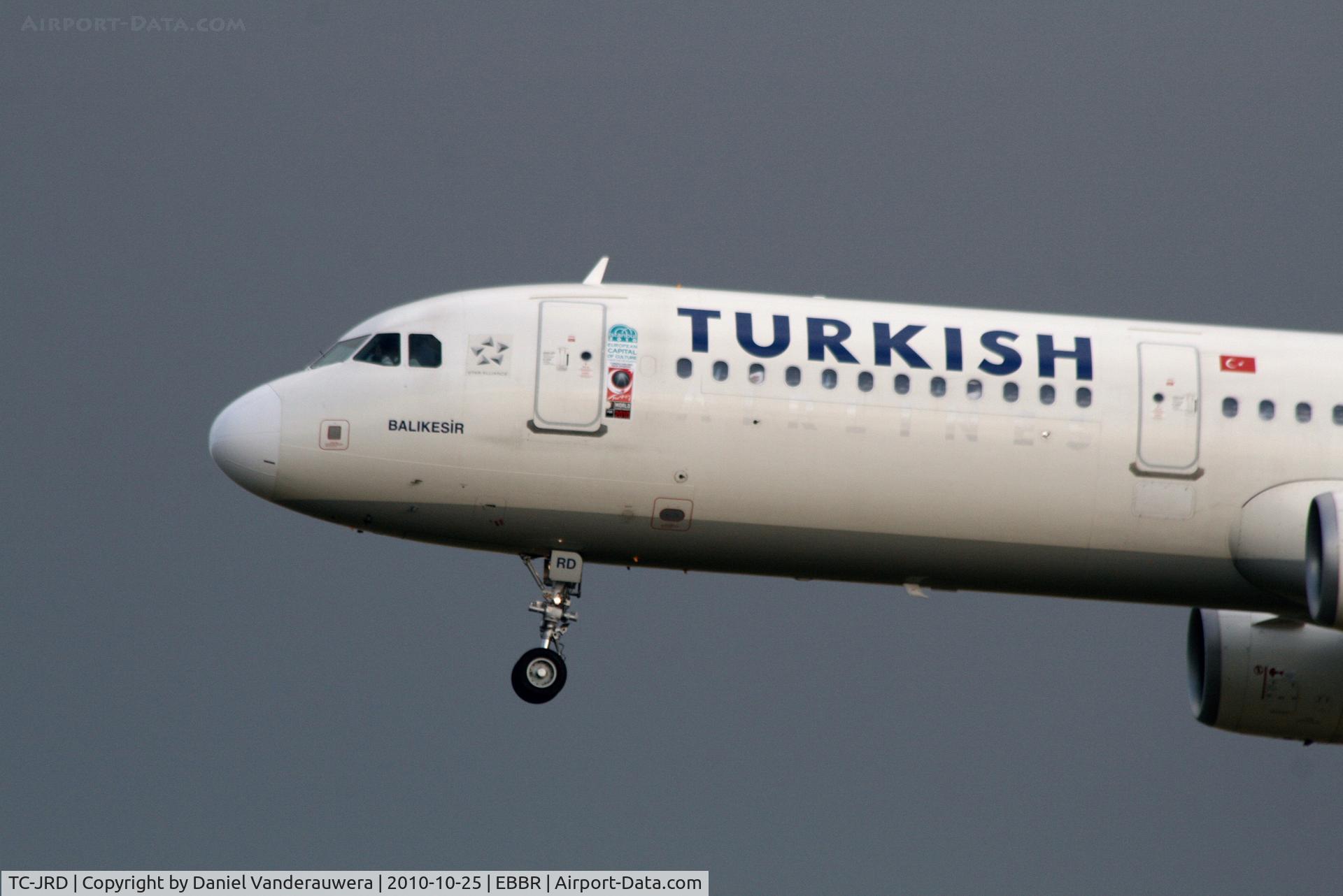 TC-JRD, 2007 Airbus A321-231 C/N 3015, Arrival to RWY 25L