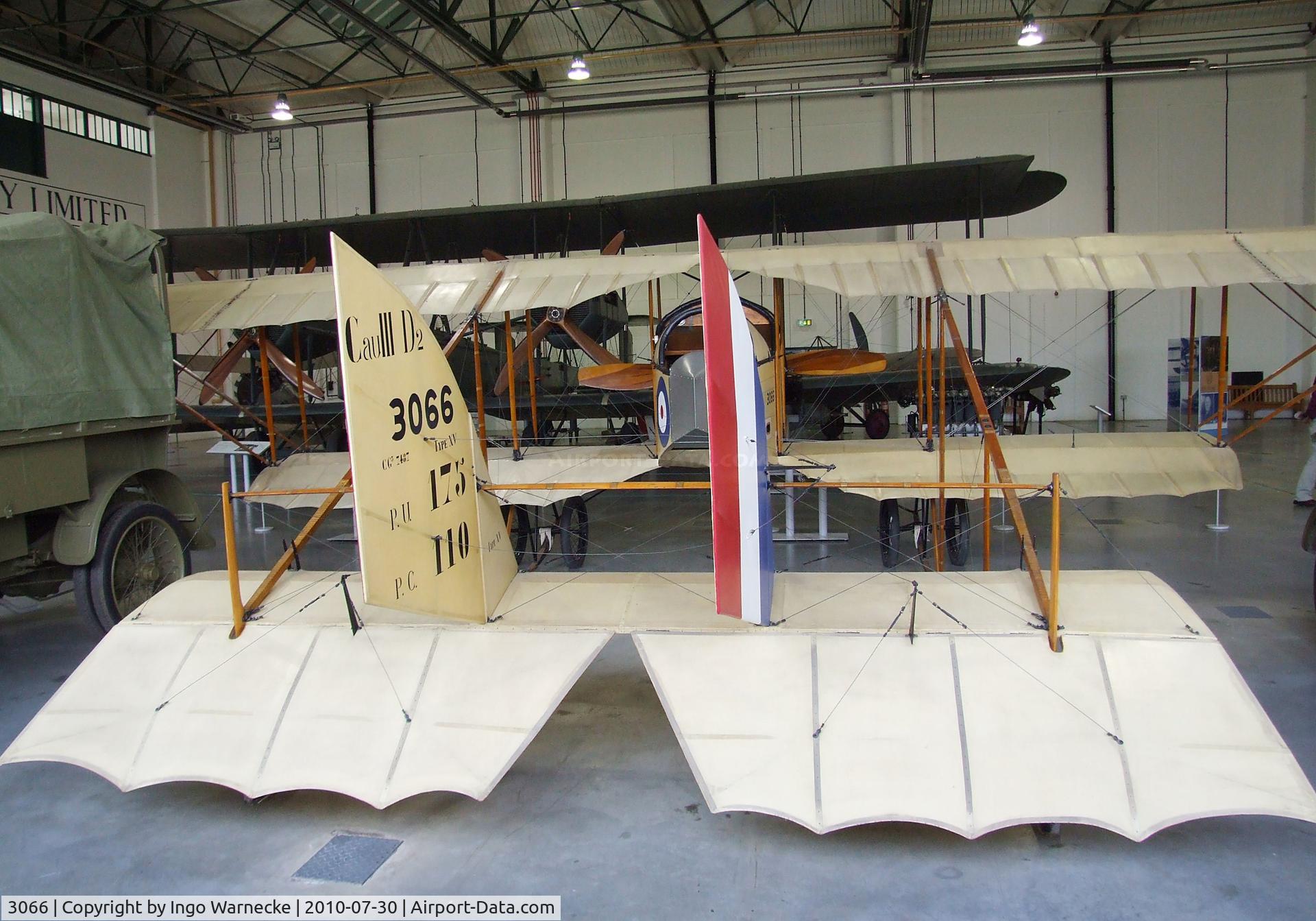 3066, 1914 Caudron G.3 C/N 7487, Caudron G3 at the RAF Museum, Hendon