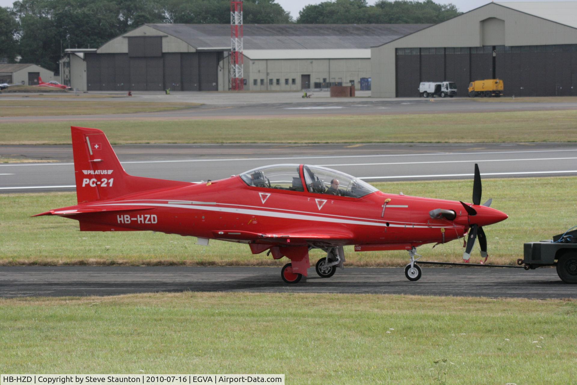 HB-HZD, 2007 Pilatus PC-21 C/N 102, Taken at the Royal International Air Tattoo 2010