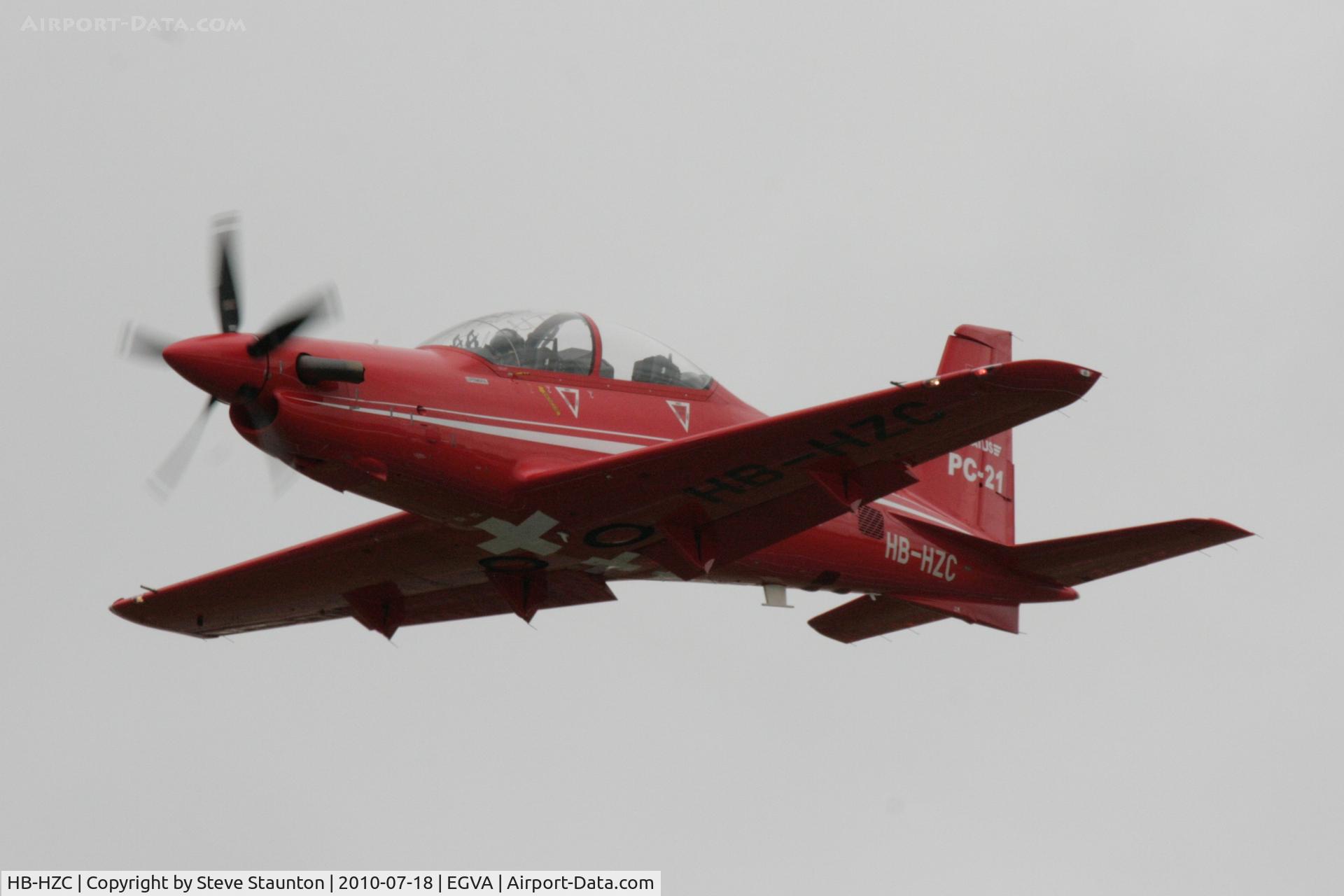HB-HZC, 2005 Pilatus PC-21 C/N 101, Taken at the Royal International Air Tattoo 2010