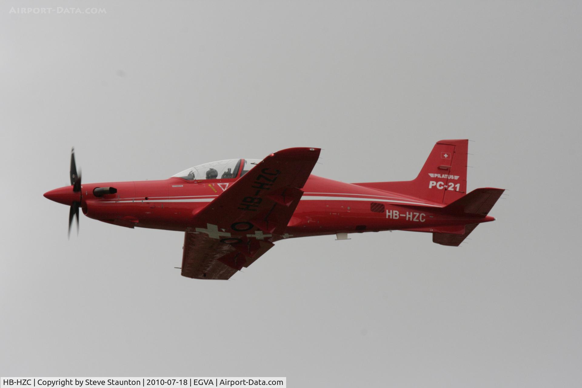 HB-HZC, 2005 Pilatus PC-21 C/N 101, Taken at the Royal International Air Tattoo 2010