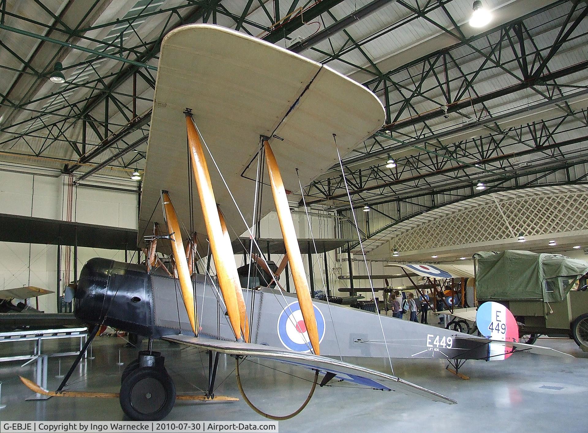 E449, 1966 Avro 504K C/N 927, Avro 504K at the RAF Museum, Hendon