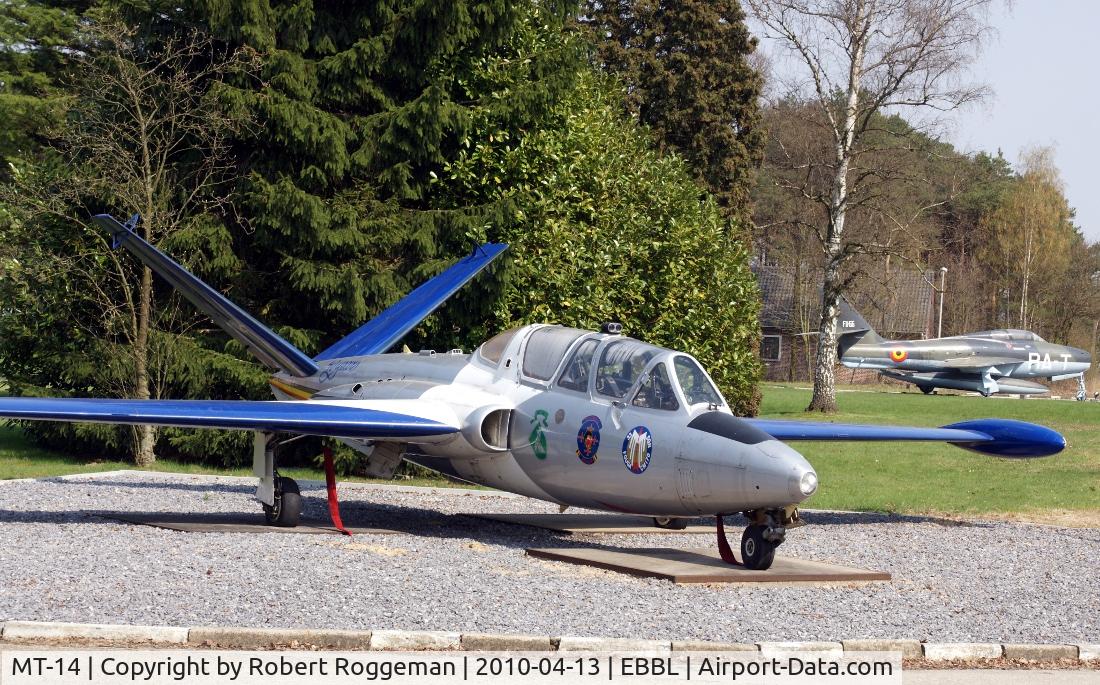 MT-14, Fouga CM-170R Magister C/N 271, Preserved Kleine-Brogel Air Museum in its original democolors 