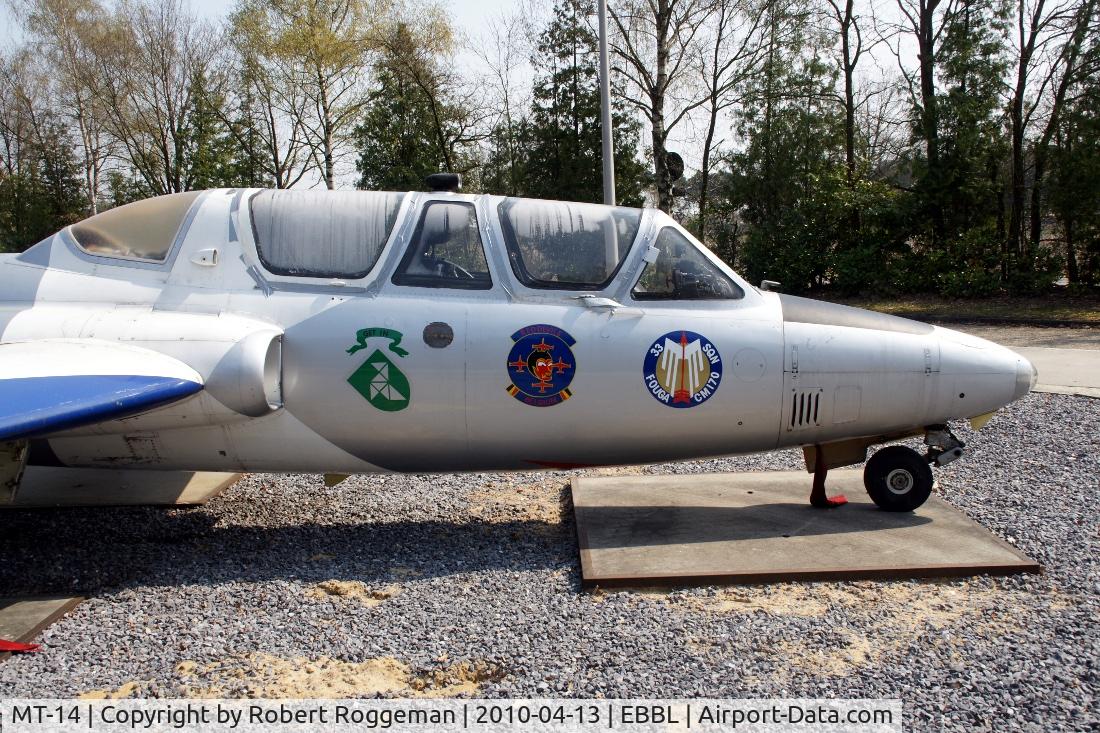 MT-14, Fouga CM-170R Magister C/N 271, Preserved Kleine-Brogel Air Museum in its original democolors 