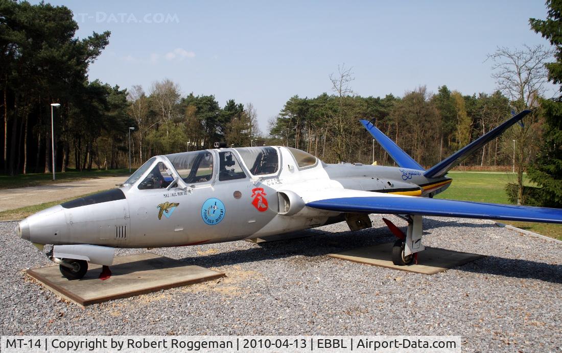 MT-14, Fouga CM-170R Magister C/N 271, Preserved Kleine-Brogel Air Museum in its original democolors 