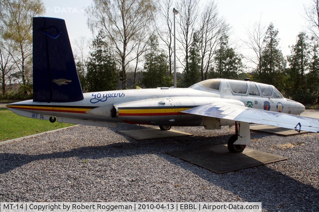 MT-14, Fouga CM-170R Magister C/N 271, Preserved Kleine-Brogel Air Museum in its original democolors 