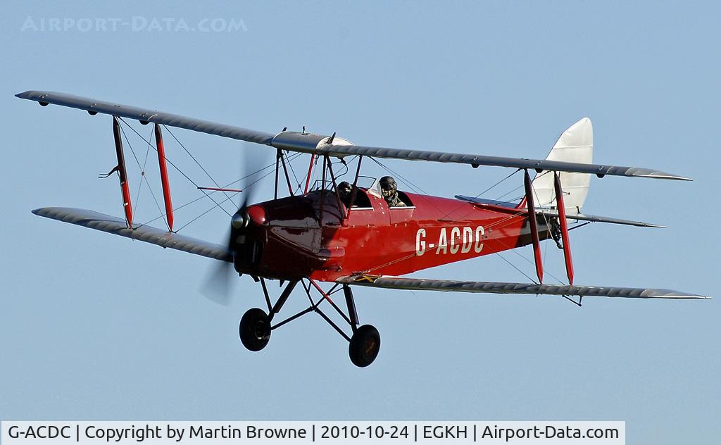 G-ACDC, 1933 De Havilland DH-82A Tiger Moth II C/N 3177, SHOT AT HEADCORN
