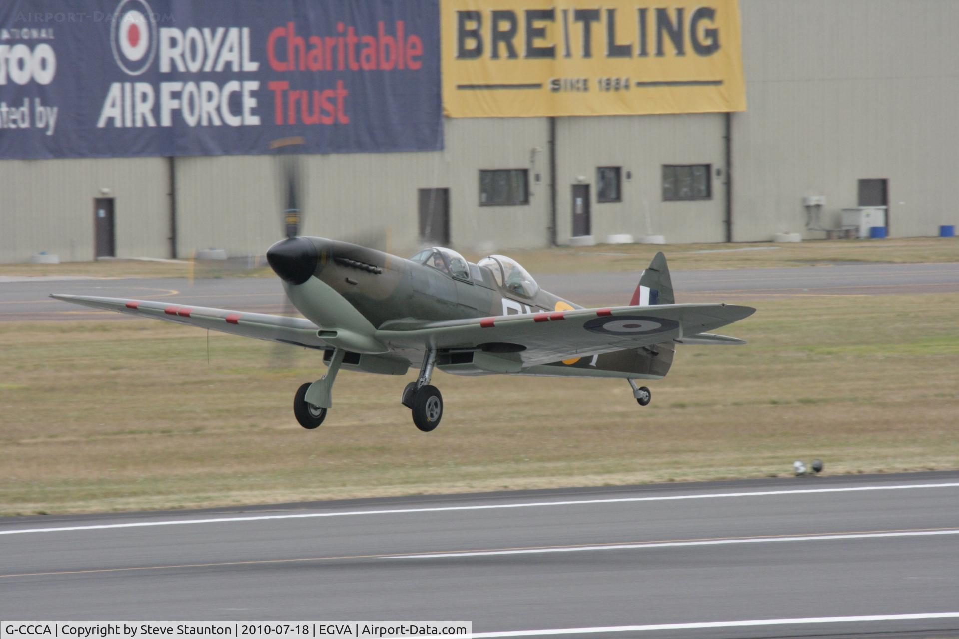 G-CCCA, 1944 Supermarine 509 Spitfire TR.IXc C/N CBAF.9590, Taken at the Royal International Air Tattoo 2010
