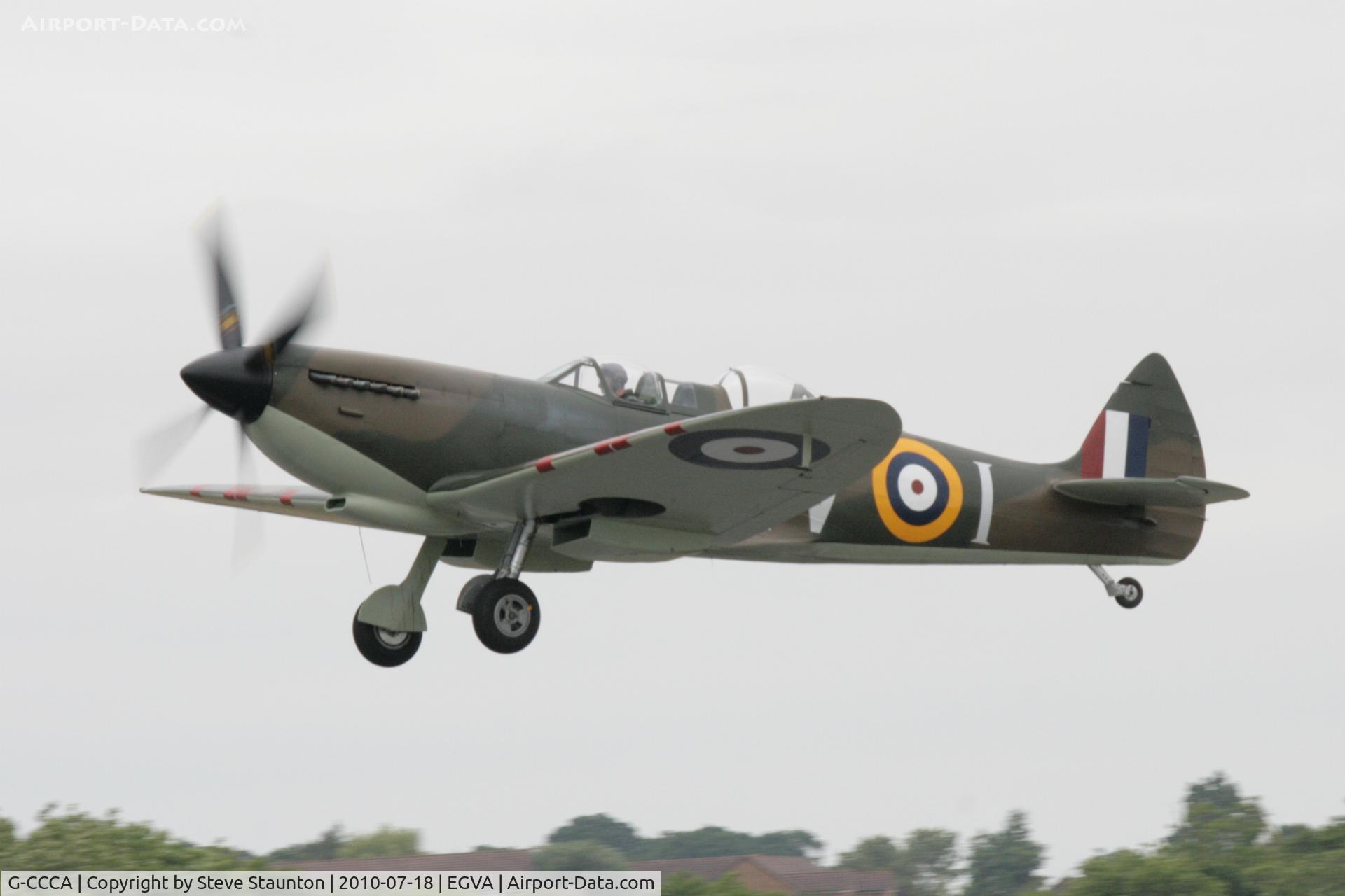 G-CCCA, 1944 Supermarine 509 Spitfire TR.IXc C/N CBAF.9590, Taken at the Royal International Air Tattoo 2010